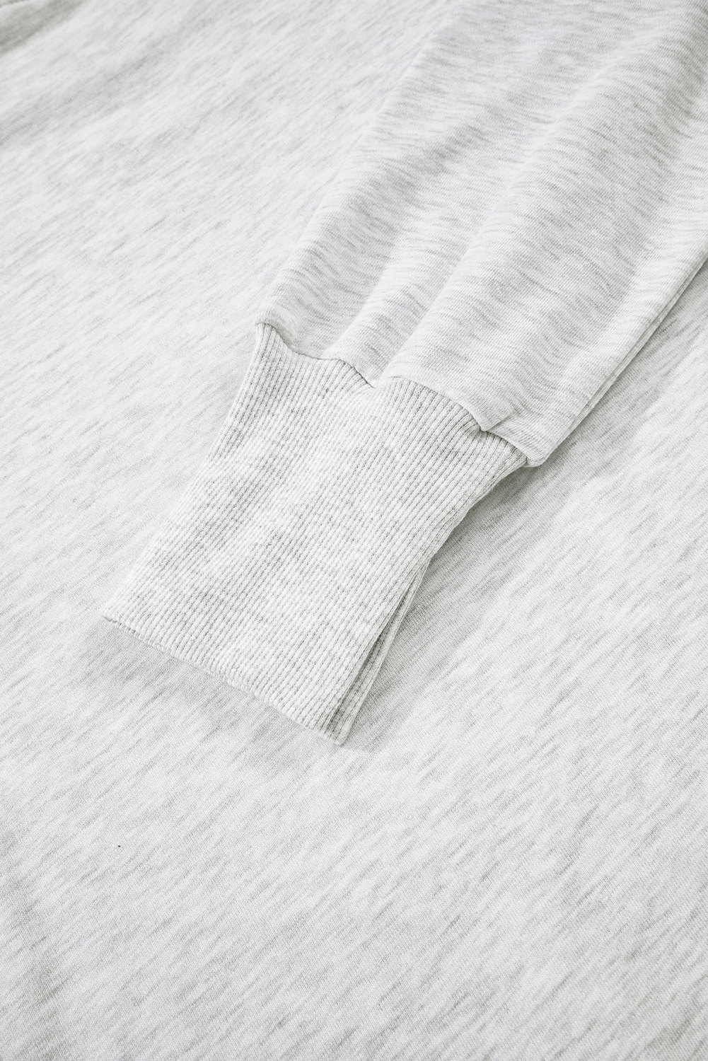 Light Grey Faded Varsity Print Loose Pullover Top - loveforevers