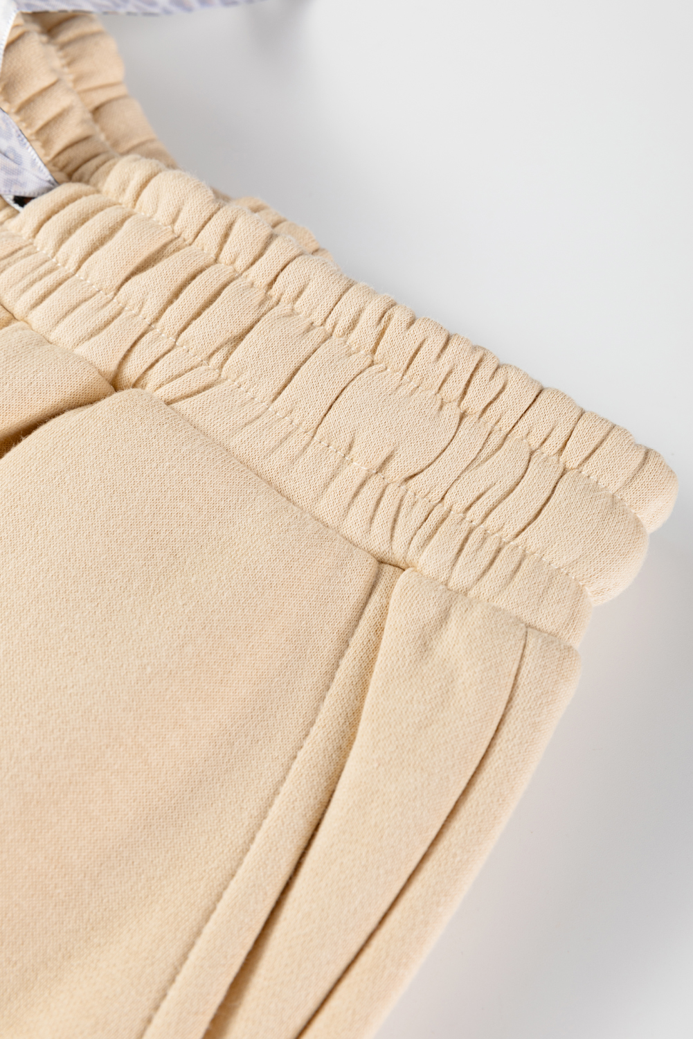 Oatmeal Fleece Lined Leopard Drawstring Elastic Waist Solid Pants - loveforevers