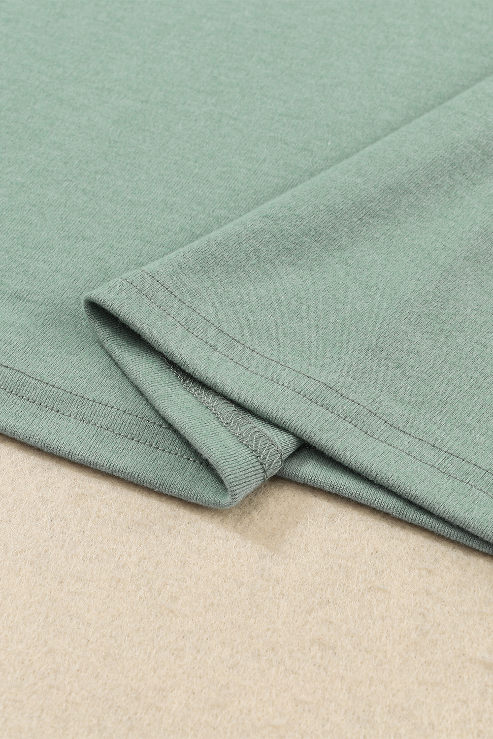 Green Buttoned Puff Long Sleeve Sheath Top - loveforevers
