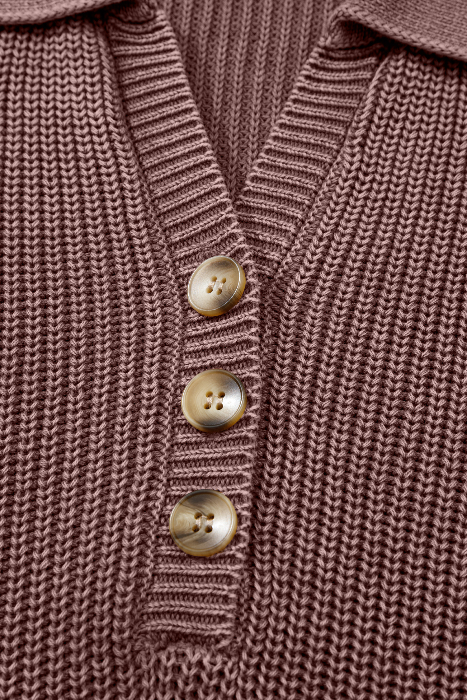 Dark Brown Mineral Washed Knit Button Polo Collar Loose Sweater - loveforevers