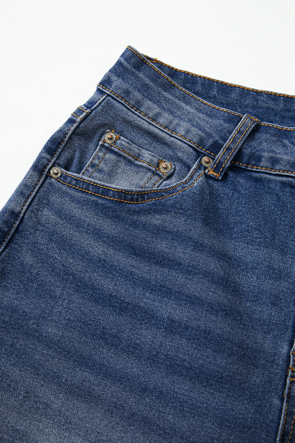 Real Teal Raw Hem Unique Cuffs Straight High Rise Loose Jeans - loveforevers