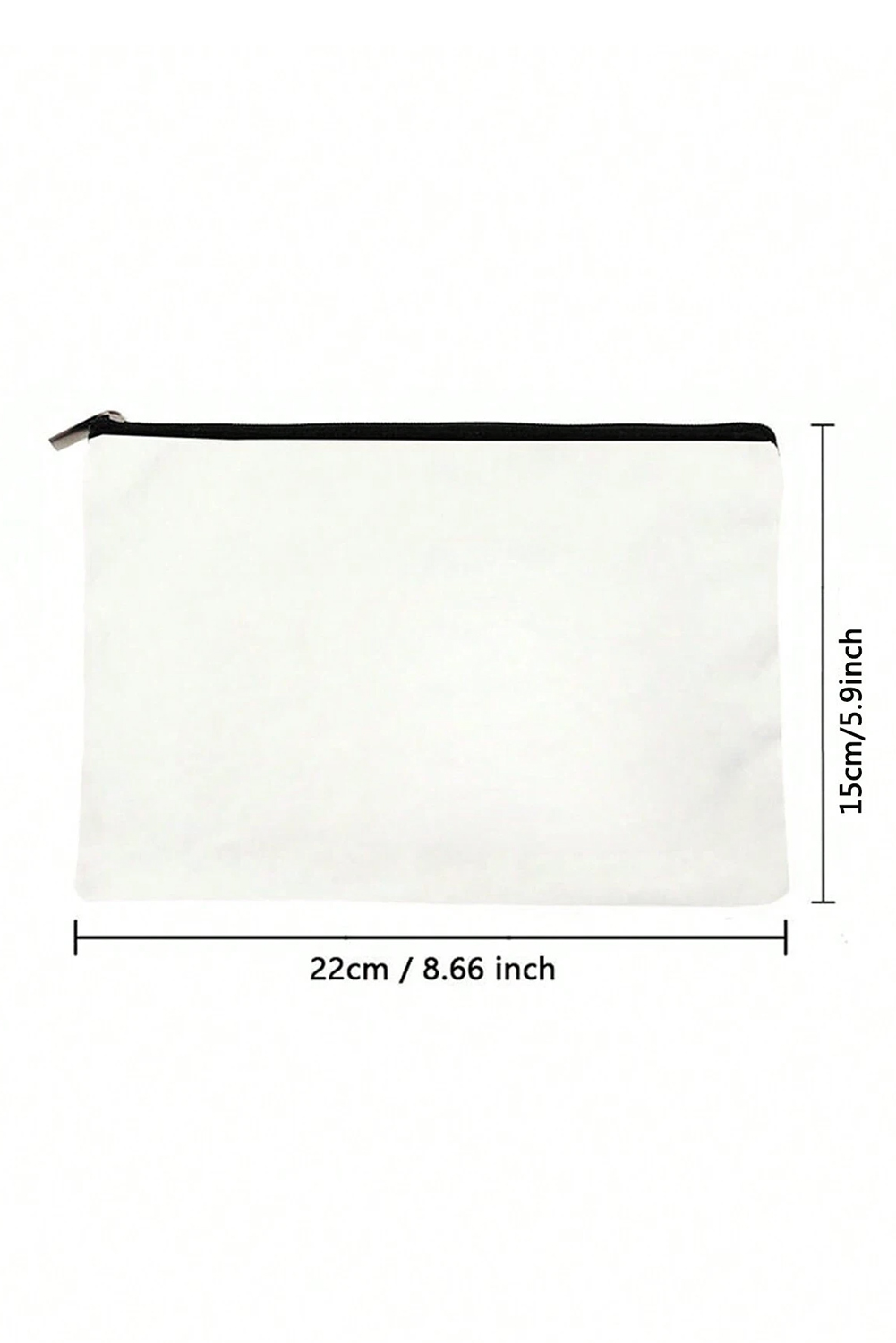 White TEACHER Graphic Print Zipper Cosmetic Bag - loveforevers