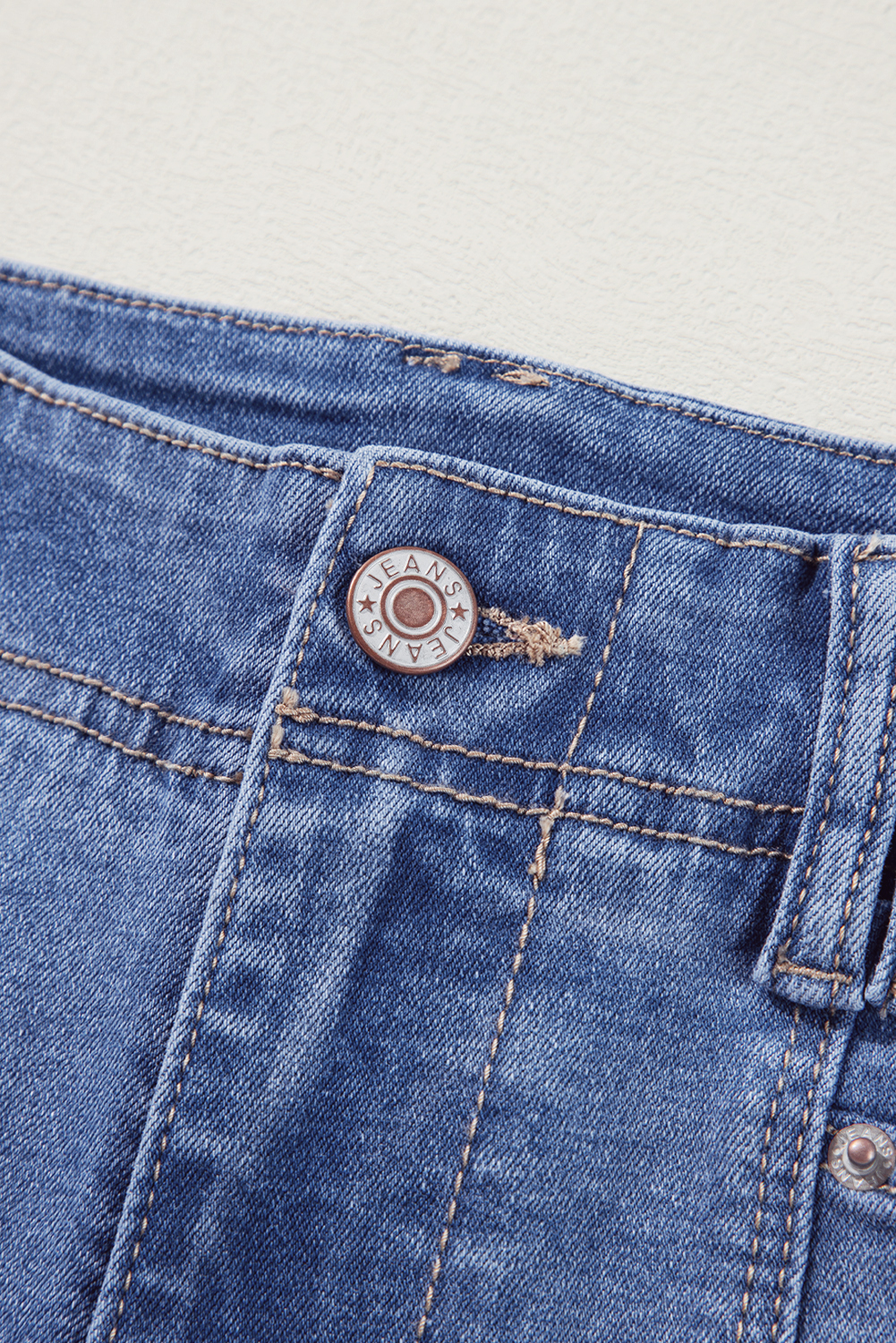 Dusk Blue Loose Straight Leg Cropped High Waist Jeans - loveforevers