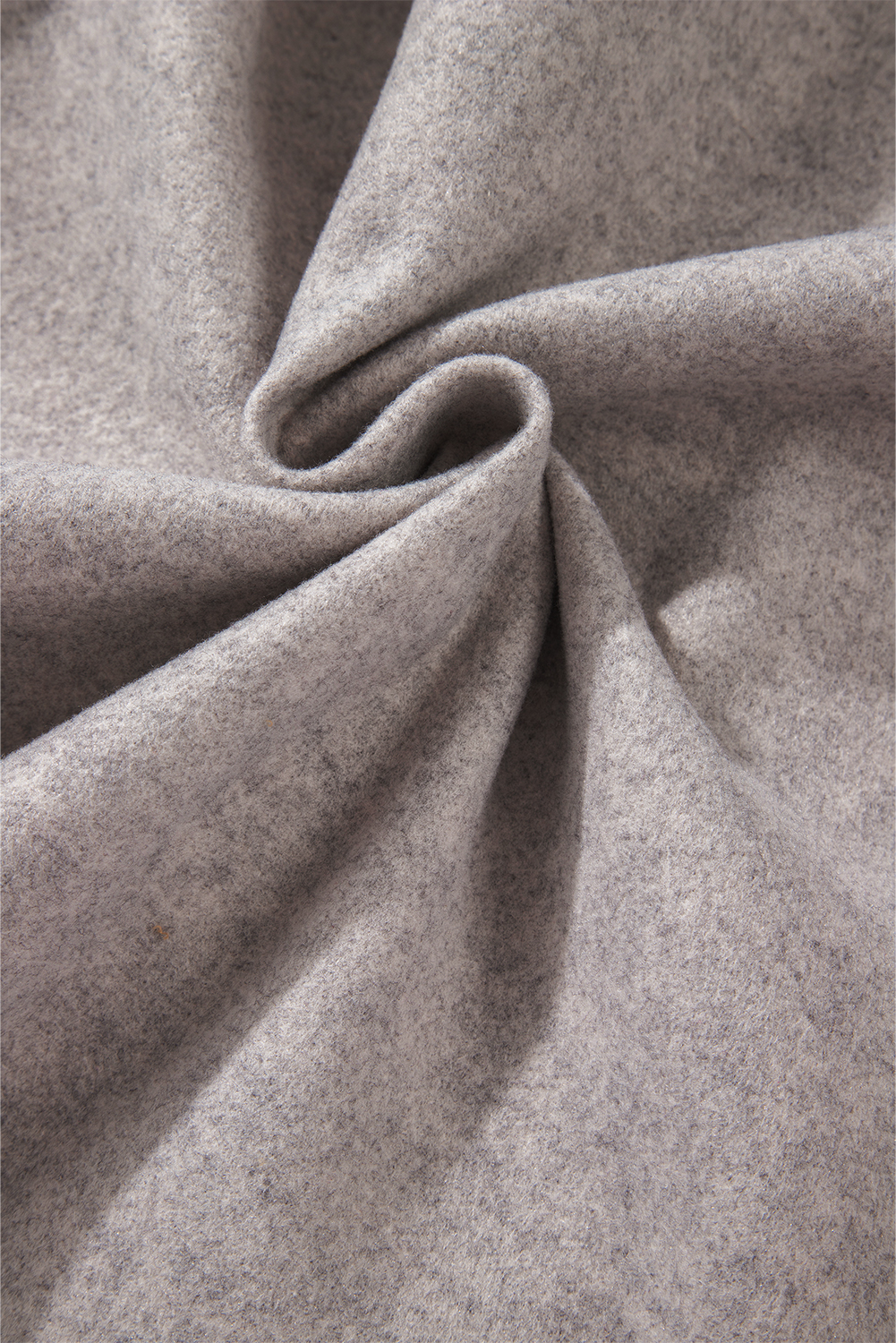 Light Grey Turn Down Collar Flap Pockets Buttoned Shacket - loveforevers