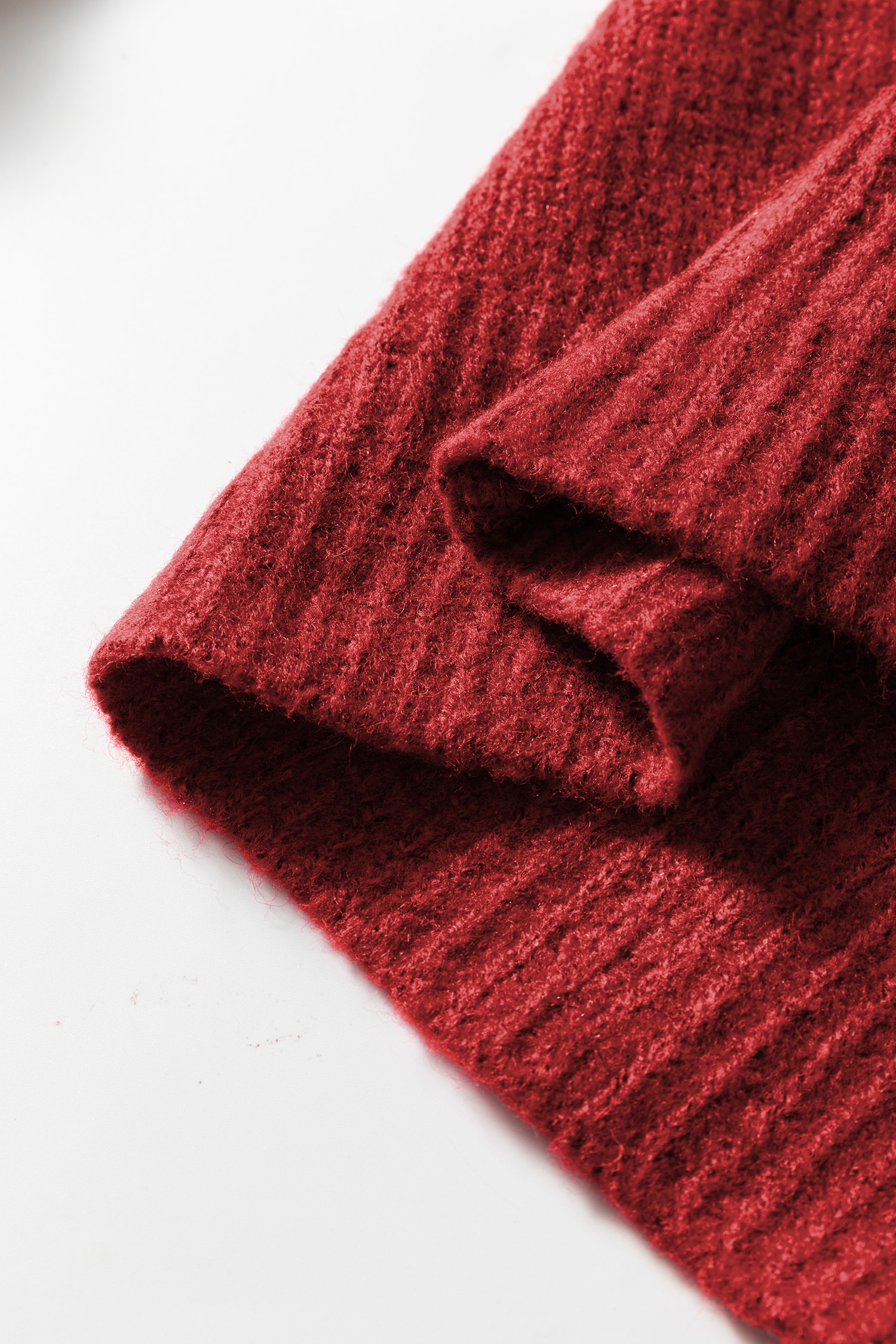 Fiery Red Heart Metal Button V Neck Cardigan Sweater - loveforevers