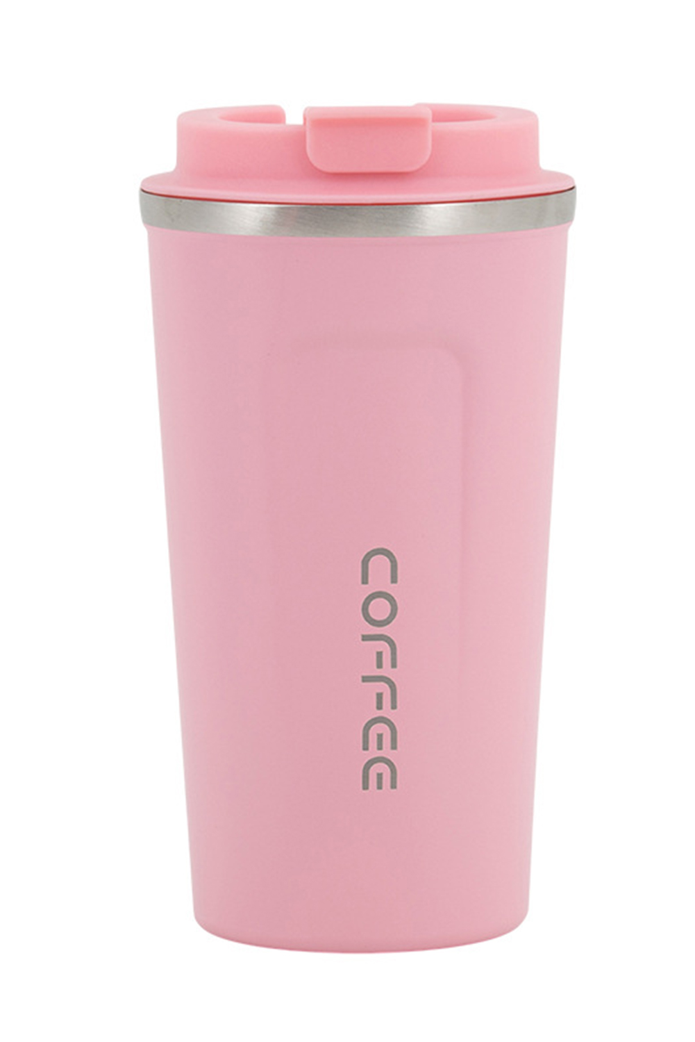 Pink 510ml Stainless Steel Insulated Reusable Travel Coffee Cup - loveforevers