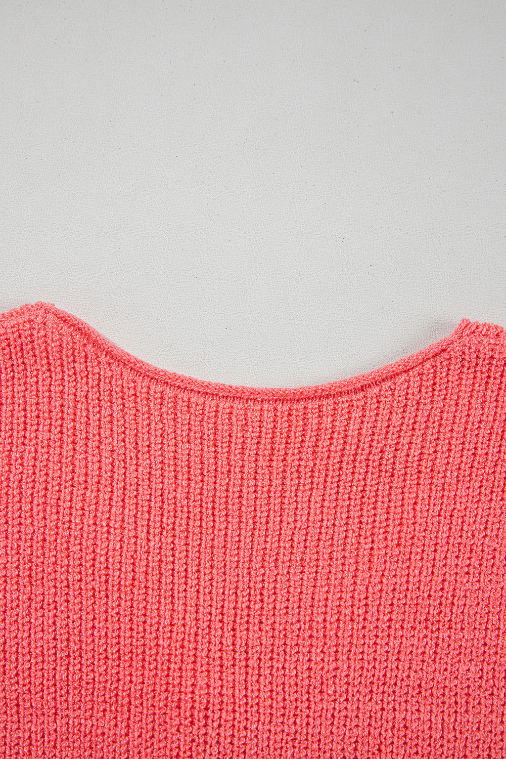 Tomato Red Lace-up Front V Neck Sweater Vest - loveforevers