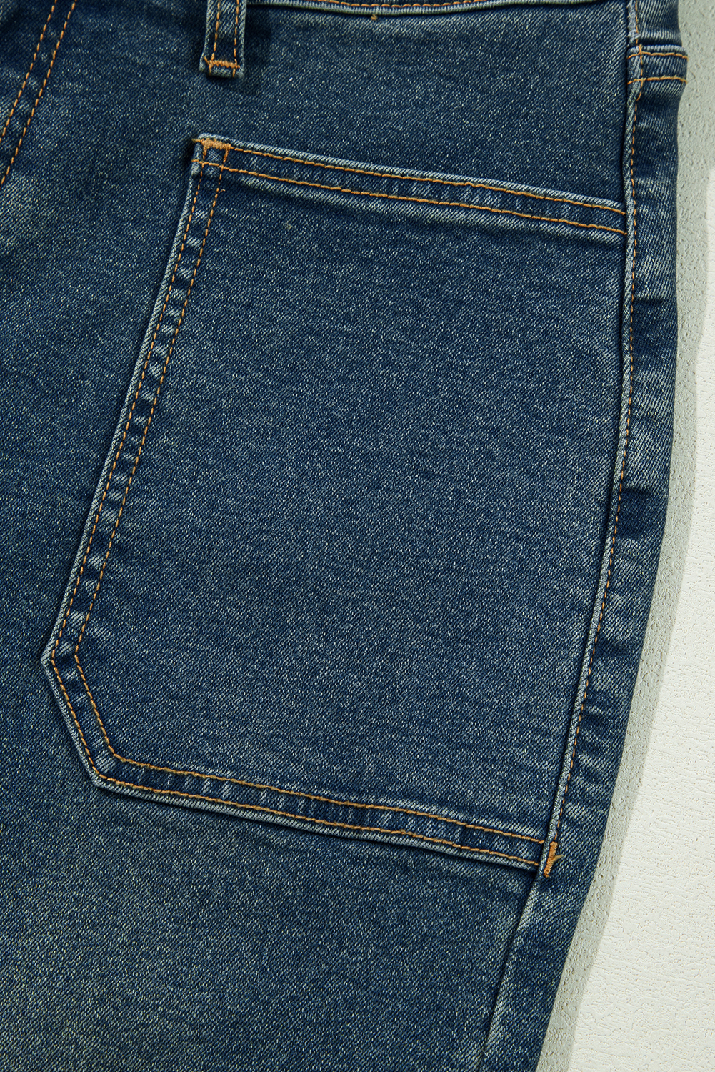 Real Teal Square Patch Pocket High Rise Shift Jeans - loveforevers