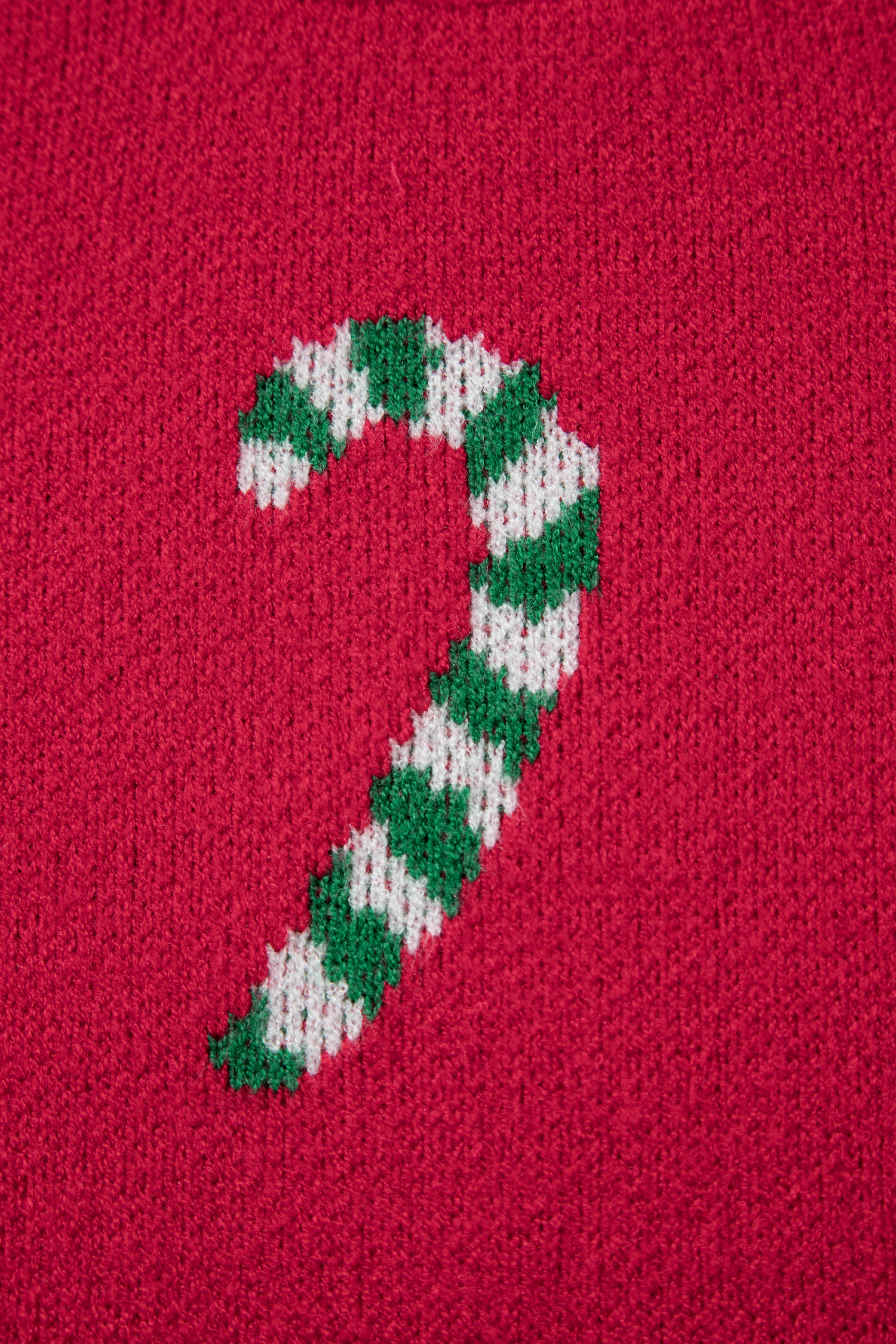Dark Green Christmas Candy Cane Holiday Drop Shoulder Sweater - loveforevers