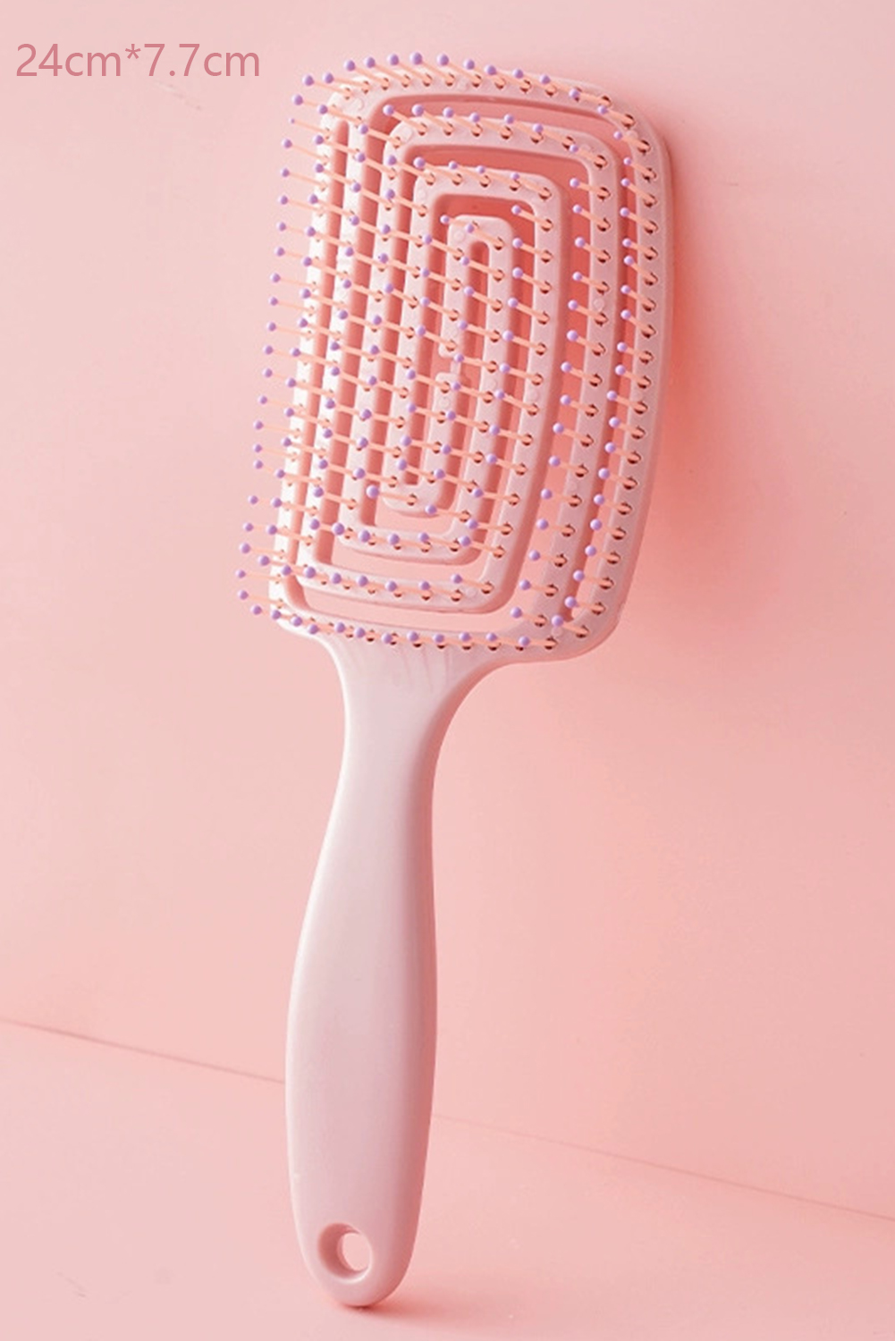 Gossamer Pink ABS Fluffy Hair Volume Comb - loveforevers