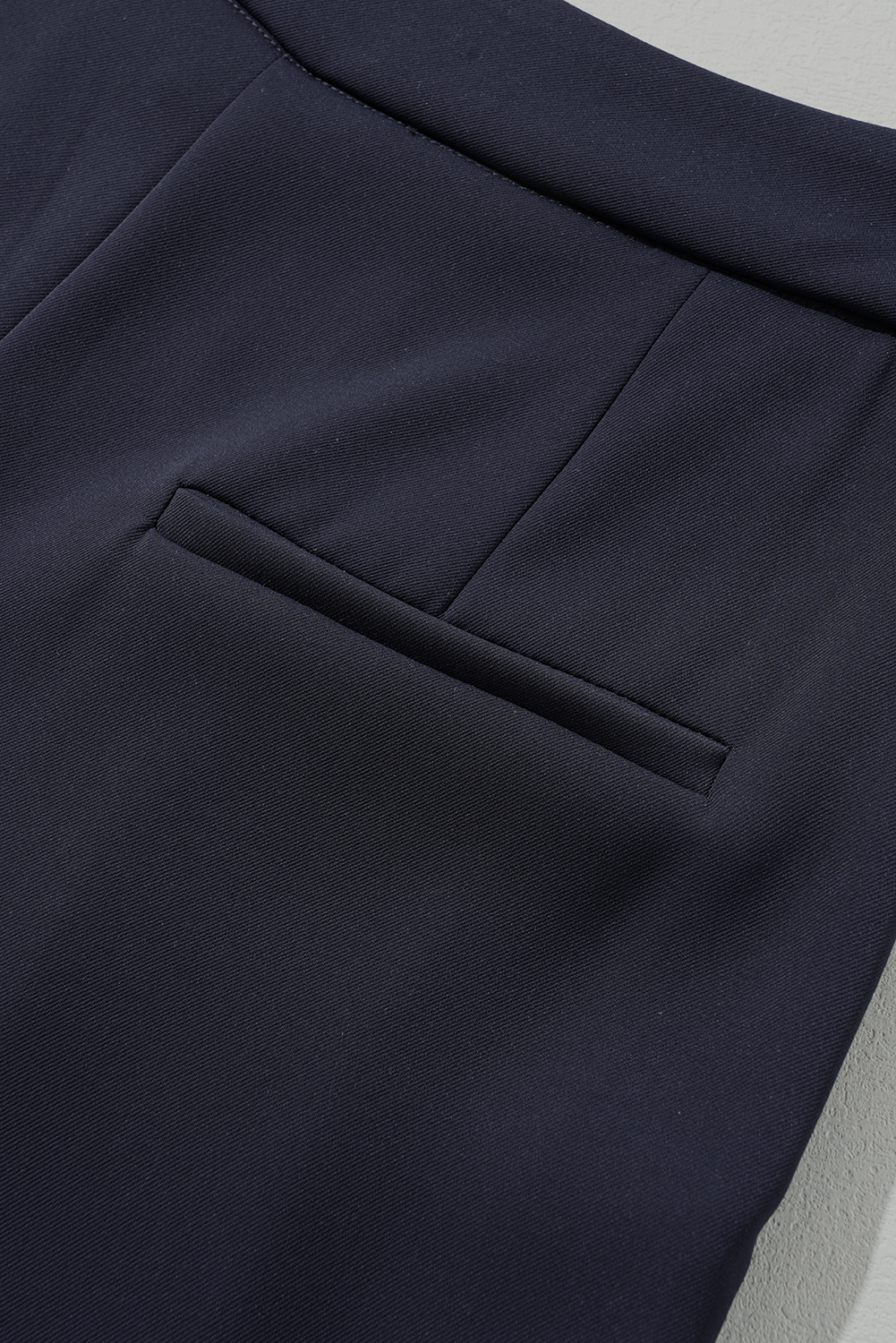 Dirty blue Dual Buttoned High Waist Pleated Wide Leg Pants - loveforevers