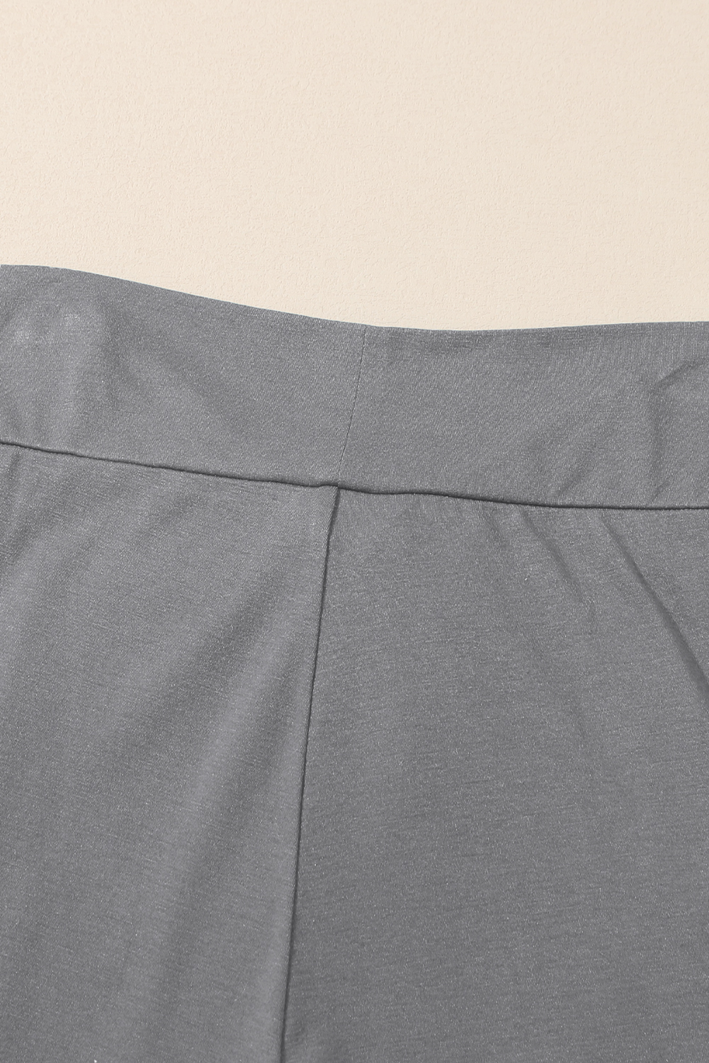 Medium Grey Knotted Drop Waist Split Leg Relaxed Pants - loveforevers
