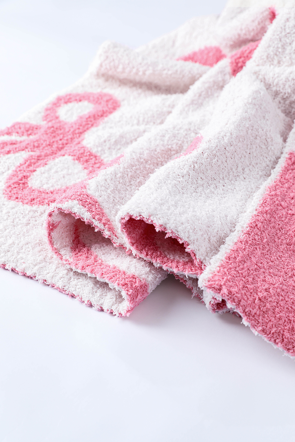 Pink Bow Printed Cozy Soft Throw Blanket - loveforevers