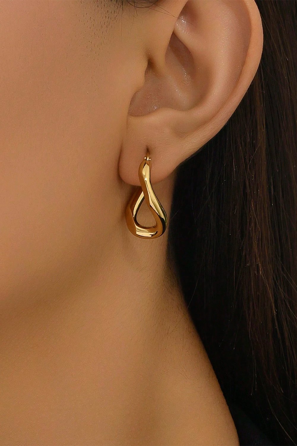 Gold Plated 3D Spiral Stainless Steel Earrings - loveforevers
