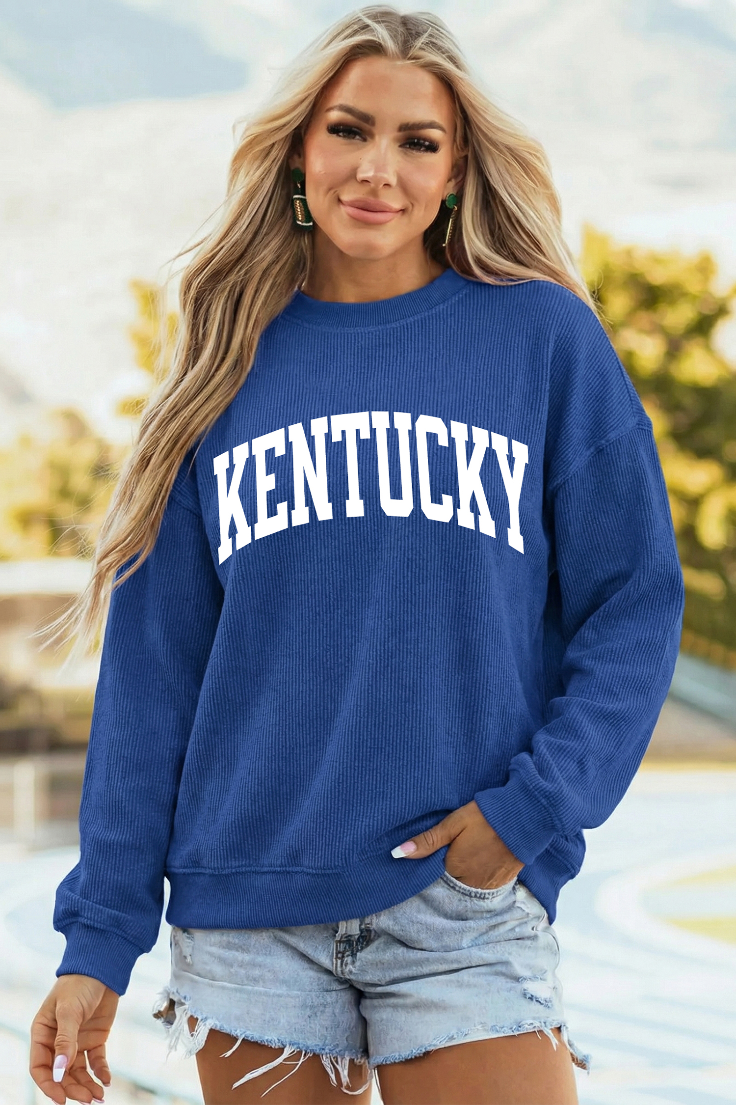 Green Camouflage KENTUCKY Crew Neck Summer Top - loveforevers