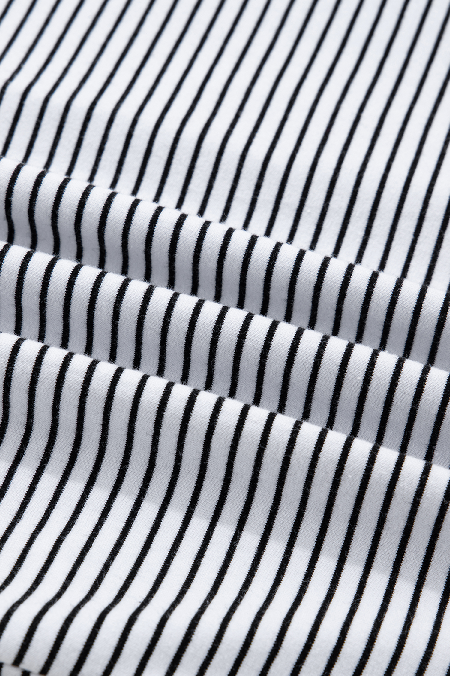 Rose Stripe Contrast Trim Round Neck Summer T Shirt - loveforevers