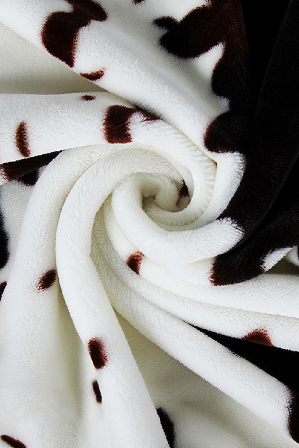 Multicolour Cow Spots Plush Blanket - loveforevers