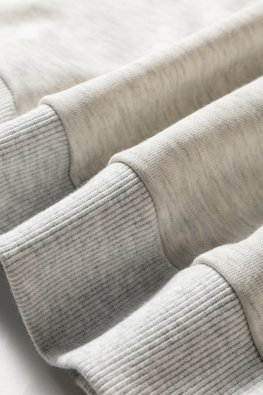 Beige Striped Drop Shoulder Round Neck Pullover and Jogger Pants Active Outfit - loveforevers