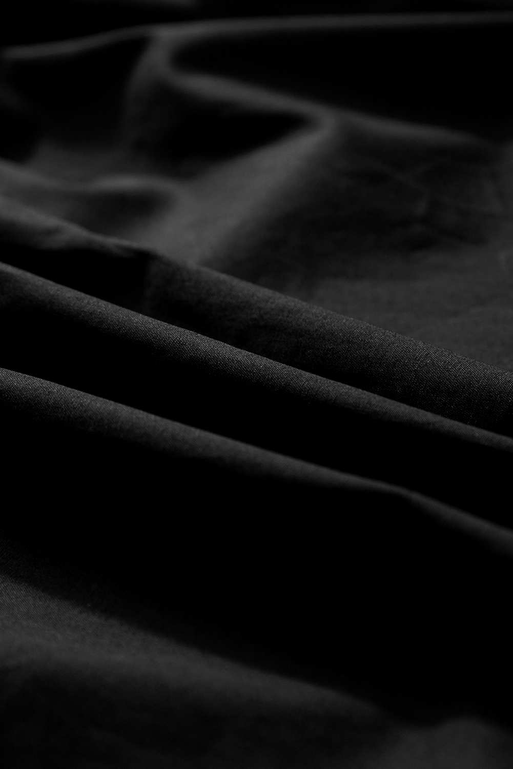 Black Crisp Puff Sleeve Loose Shirt - loveforevers