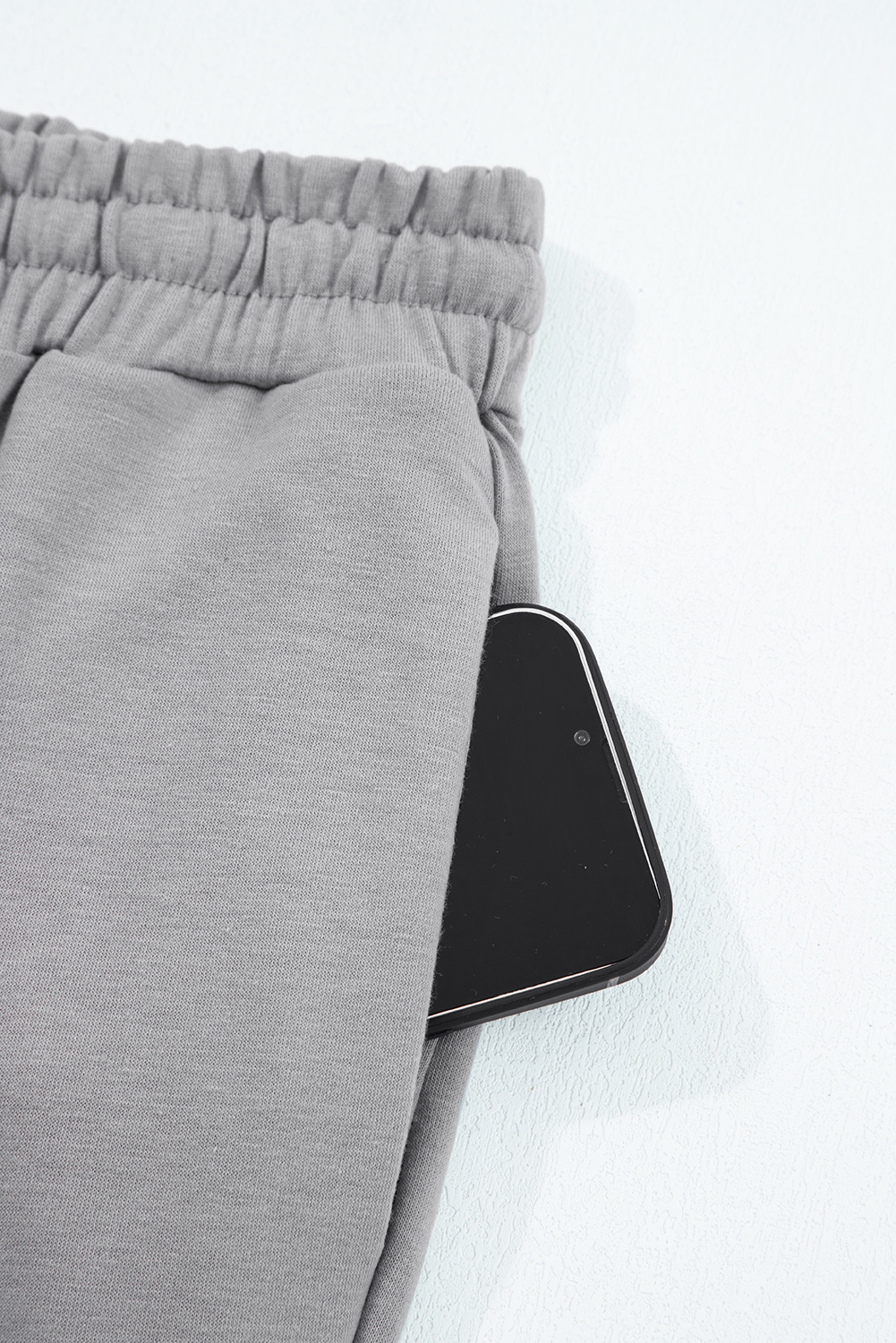 Gray Double Zipper Hooded Jacket and Sweatpants Active Set - loveforevers