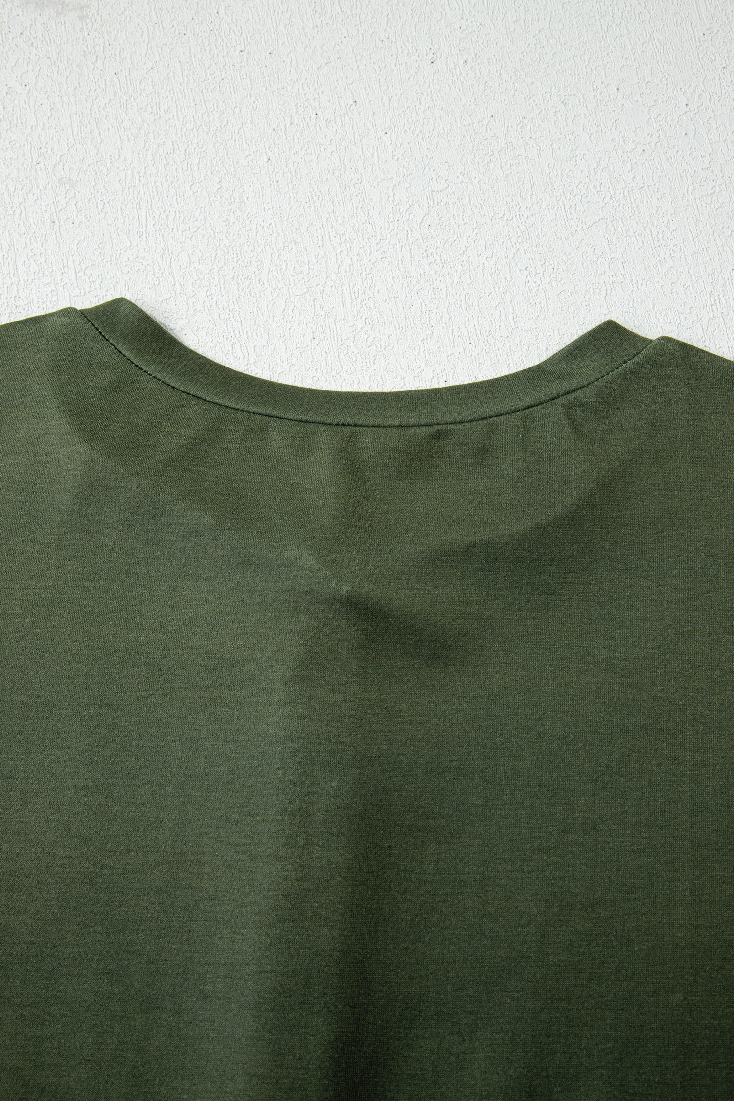 Four Leaf Clover Striped Half Buttons Crew Neck T-Shirt - loveforevers