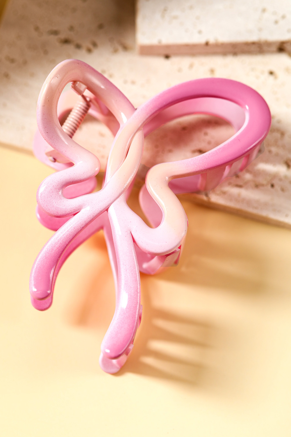 Bonbon Butterfly Shape Glossy Hair Claw Clip - loveforevers