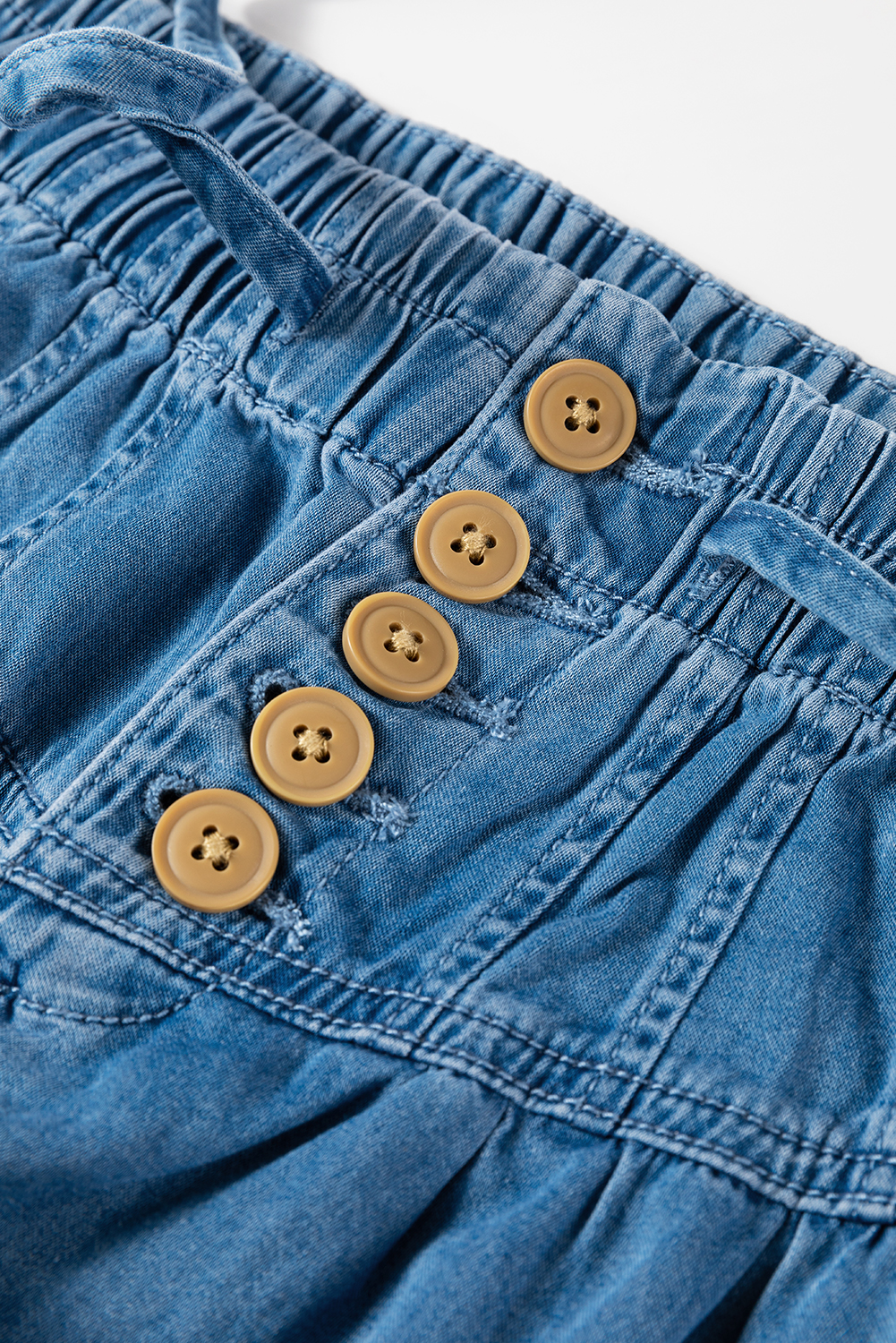 Carbon Grey Mineral Wash Button Fly Waist Wide Leg Jeans - loveforevers