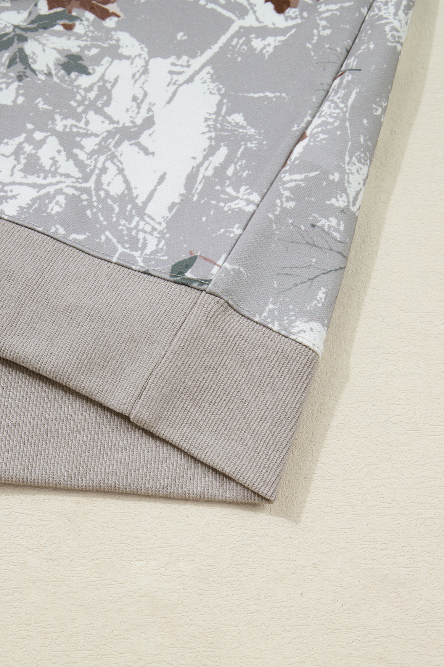 Beige Camo Print Baggy Drawstring Jogger Sweatpants - loveforevers