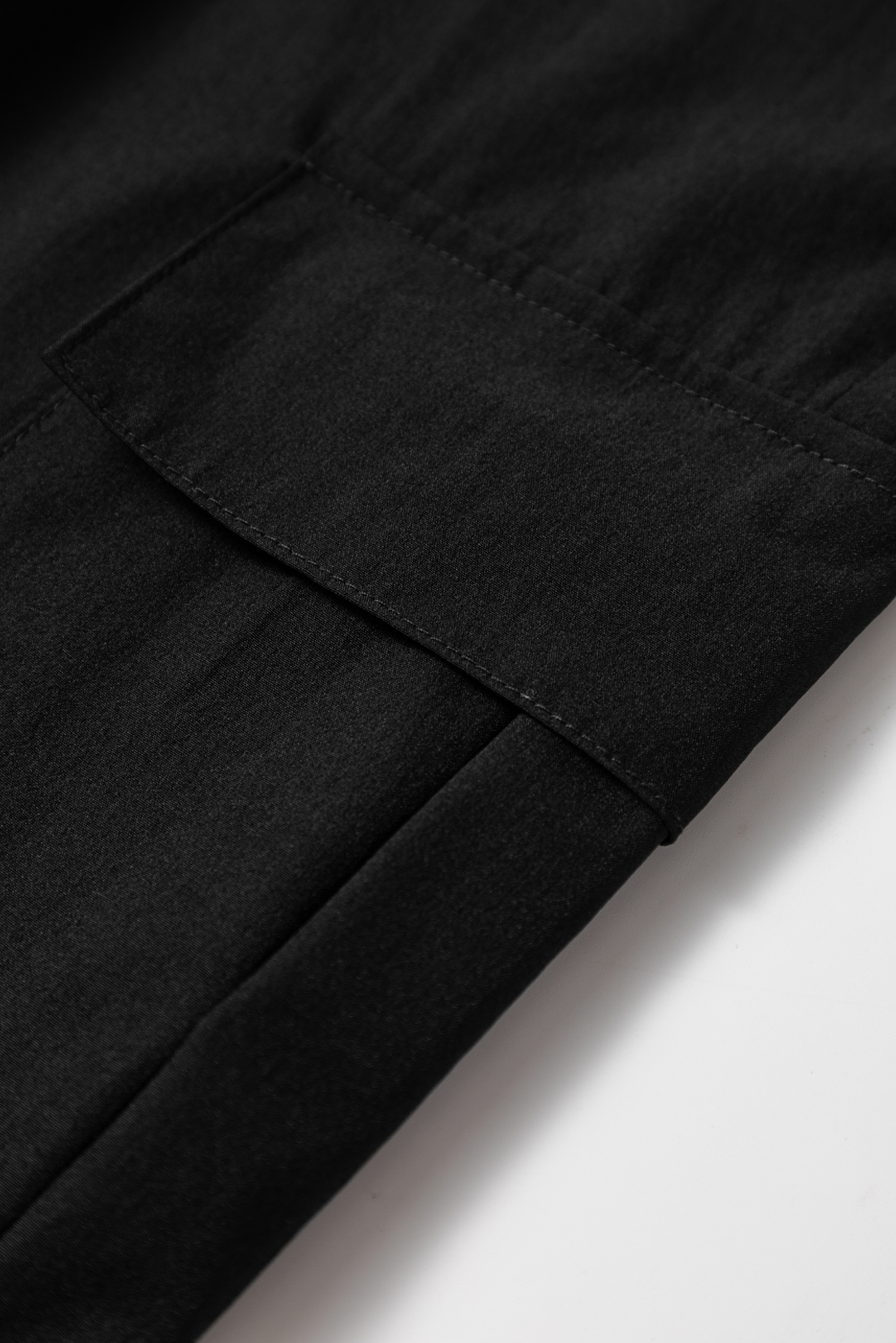 Black Elastic High Waist Pocketed Cargo Jogger Pants - loveforevers