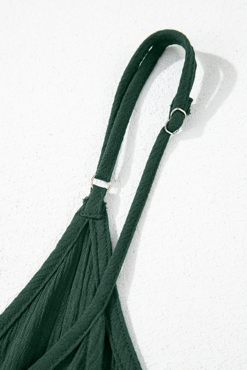 Duffel Green Spaghetti Straps Pocketed Slouchy Maxi Dress - loveforevers