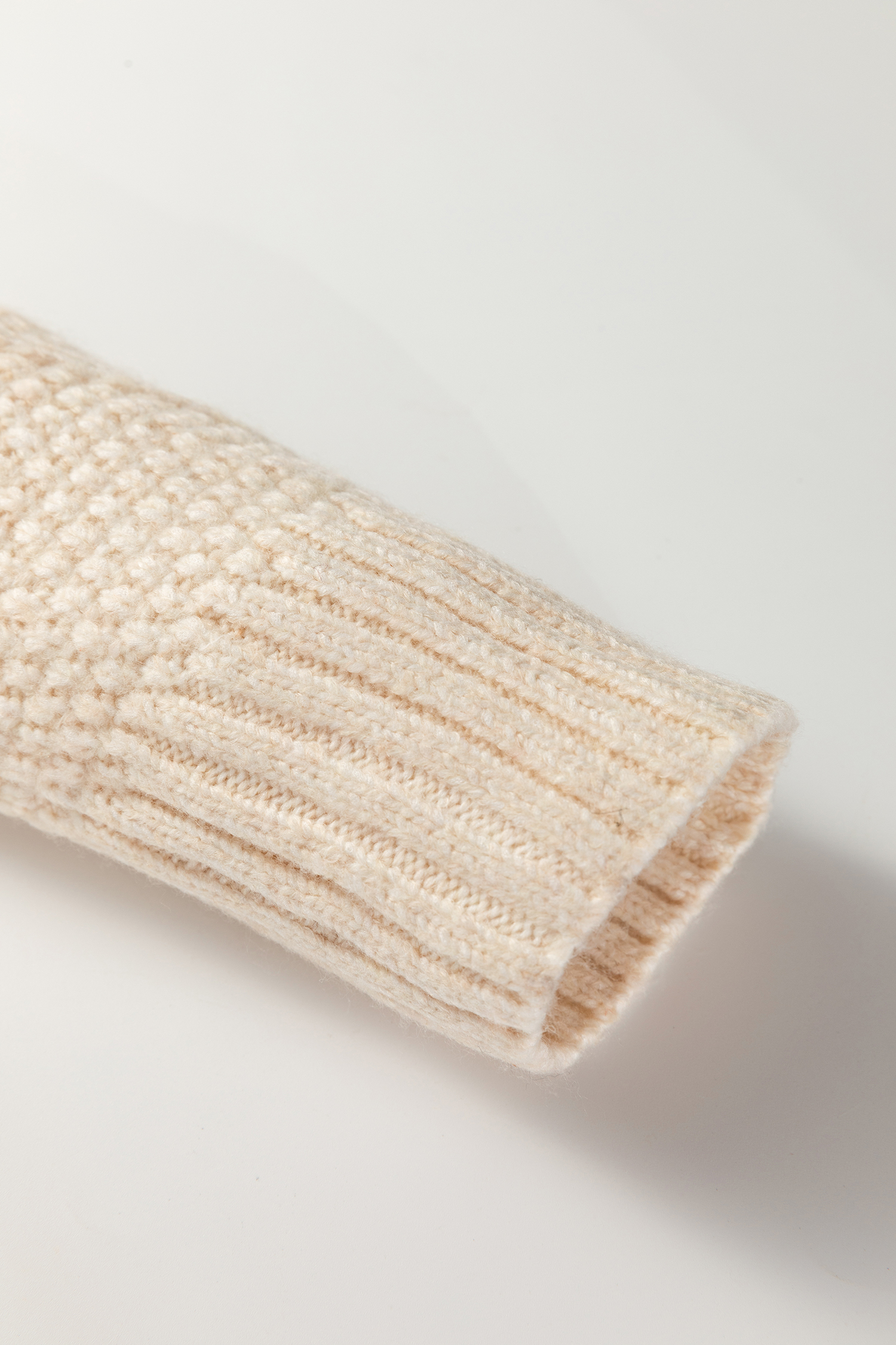 Parchment Cable Knit Drop Shoulder Loose Fit Sweater Dress - loveforevers