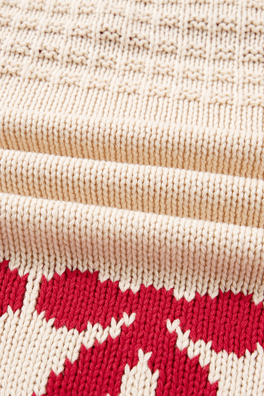 Apricot Bow Pattern Textured Open Front Baggy Cardigan - loveforevers