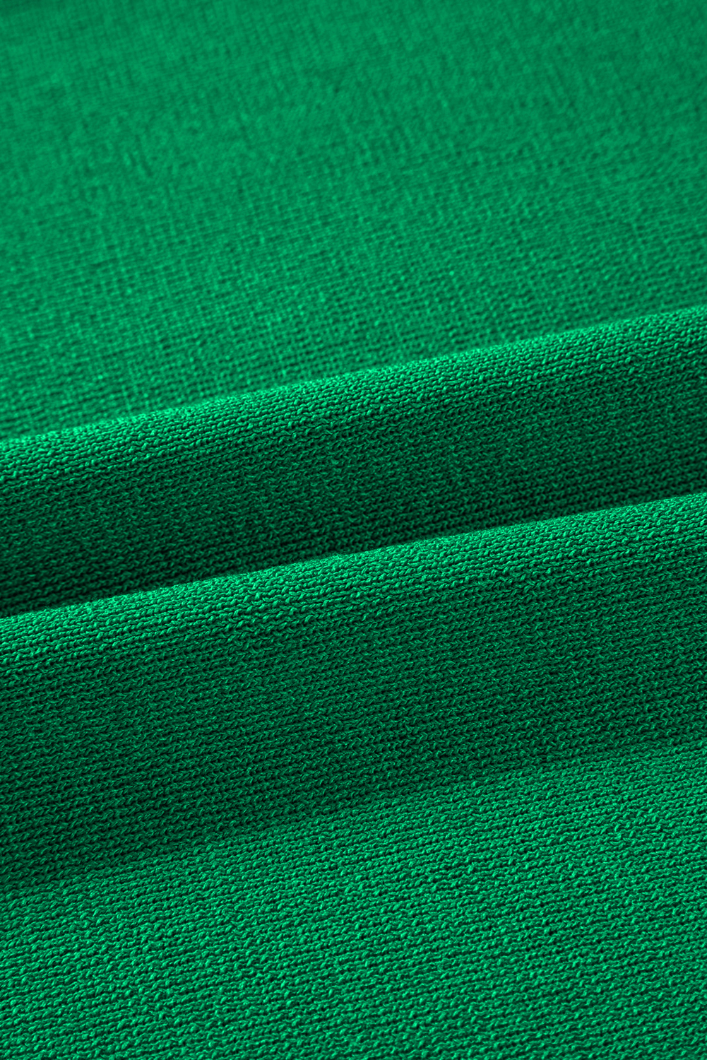 Blackish Green Contrast Trim Half Sleeve Top Drawstring Pants Loose 2pcs Sweater Suit - loveforevers