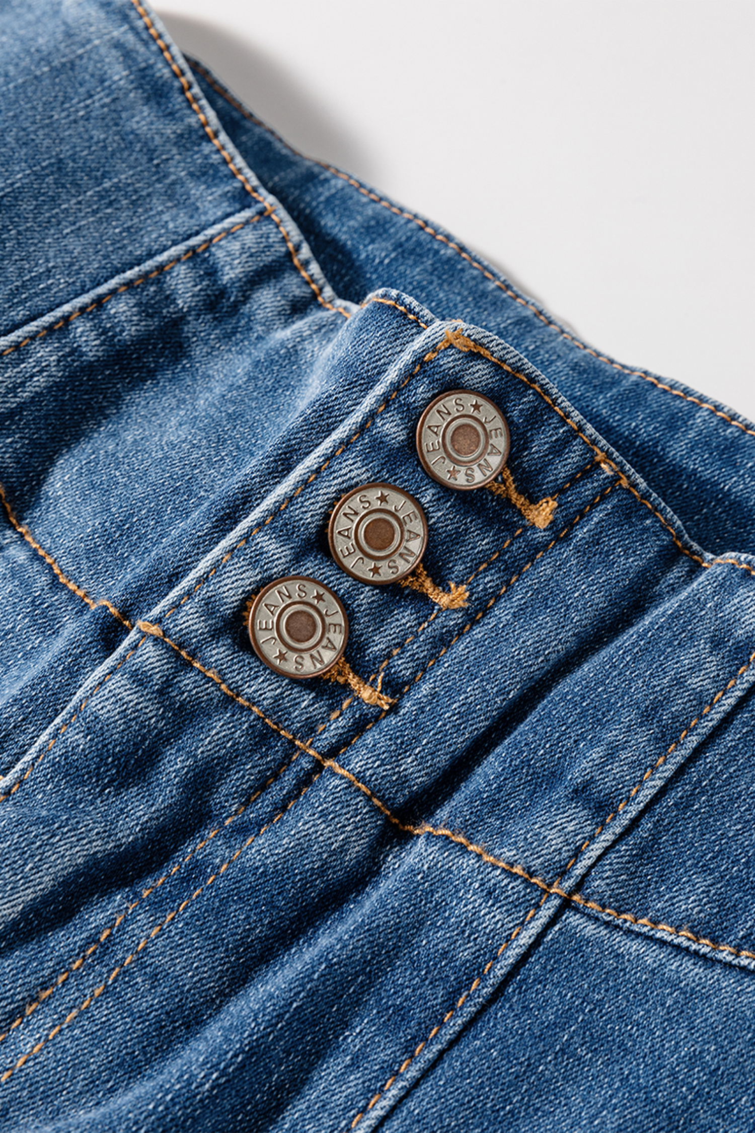 Coffee High Waist Button Fly Seamed Raw Hem Flare Jeans - loveforevers