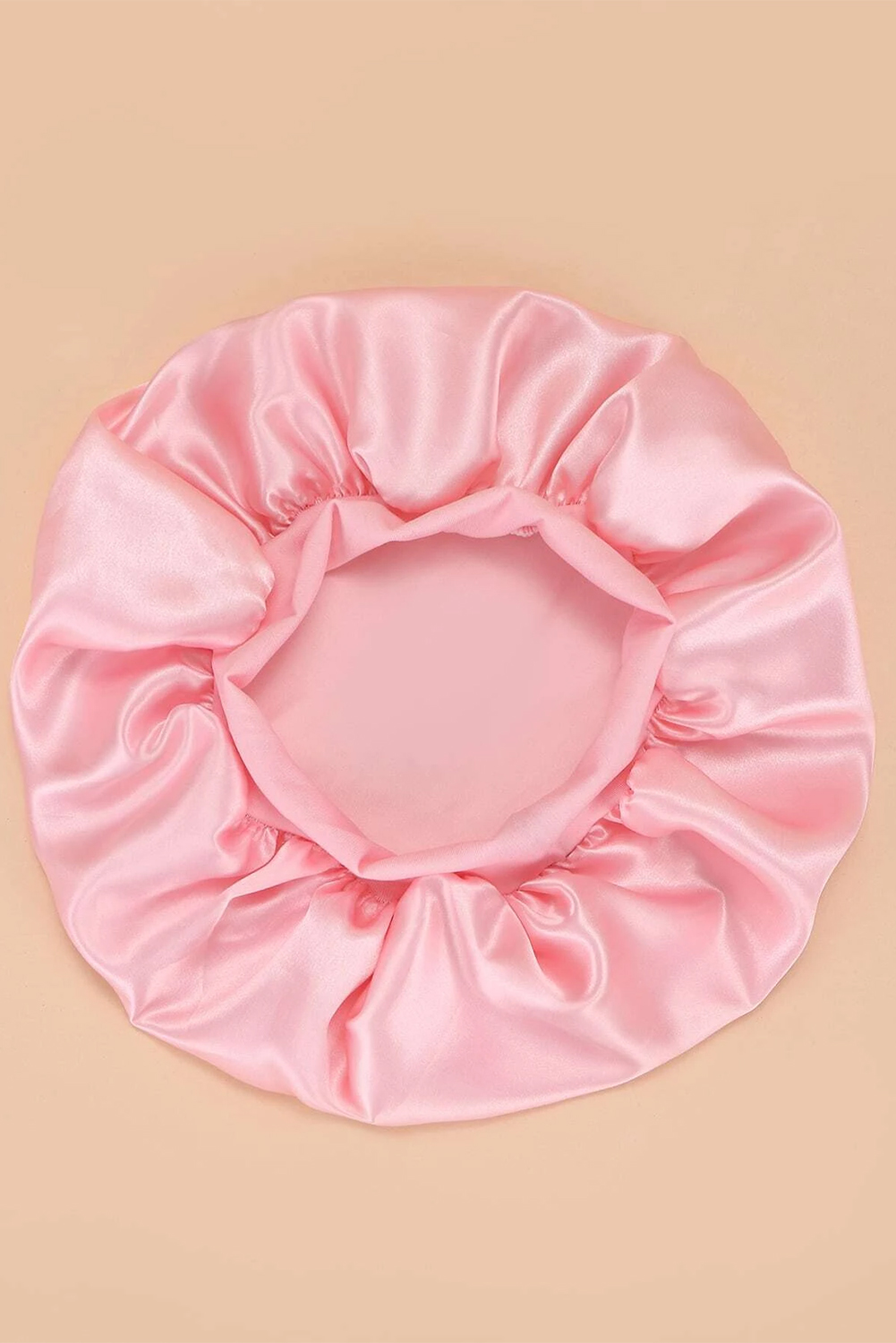 Pink Wide Elastic Band Large Sleep Hair Bonnet - loveforevers