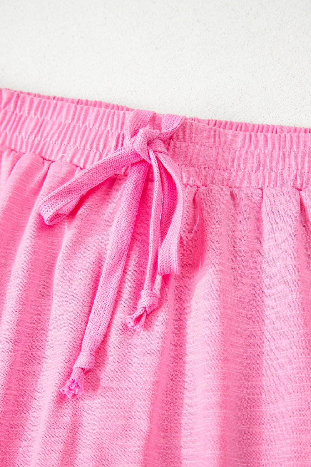 Sachet Pink Loose Fit Half Sleeve T Shirt and High Waist Skirt Set - loveforevers