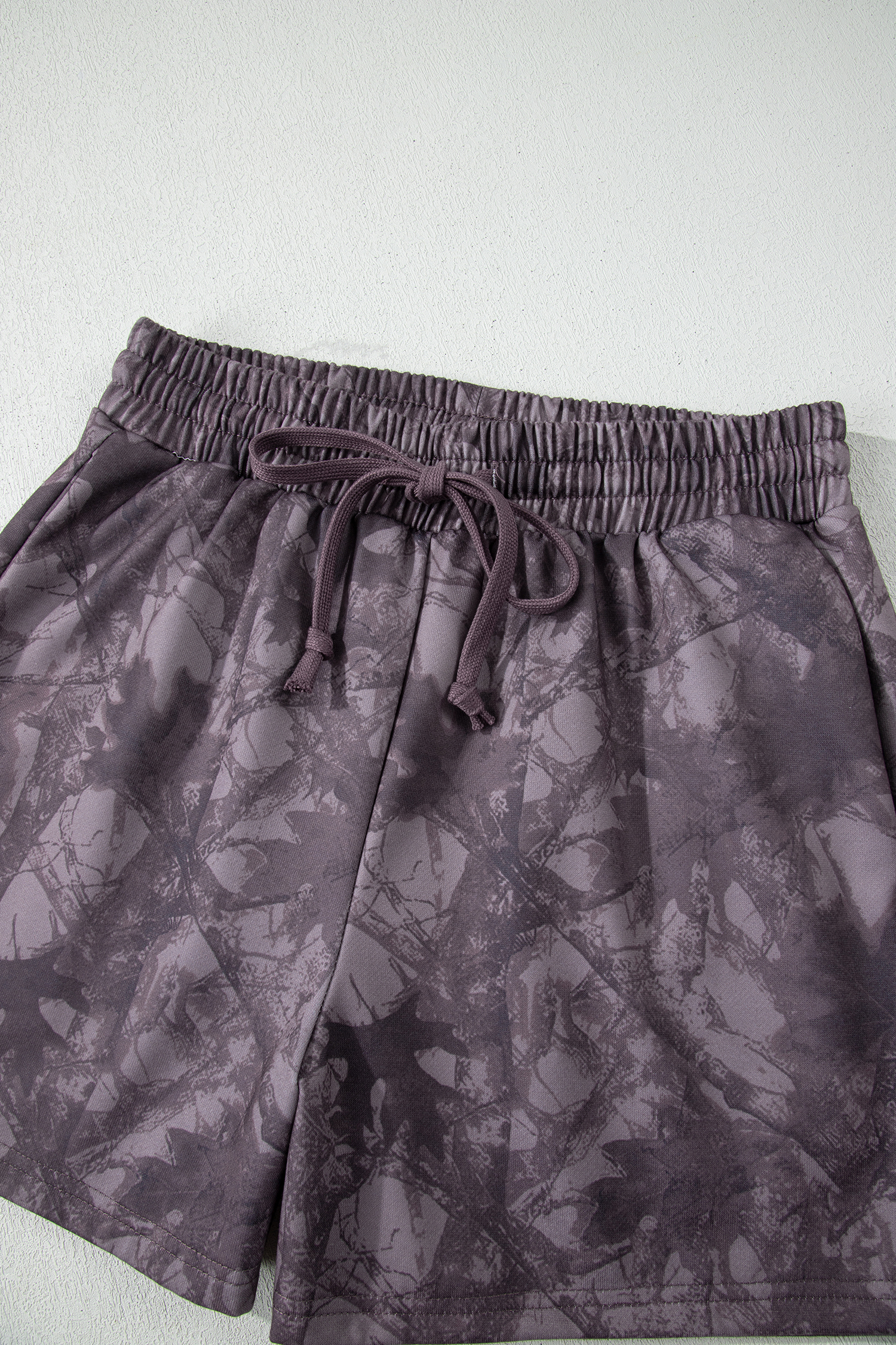 Beige Camo Print Baggy Drawstring Jogger Sweatpants - loveforevers