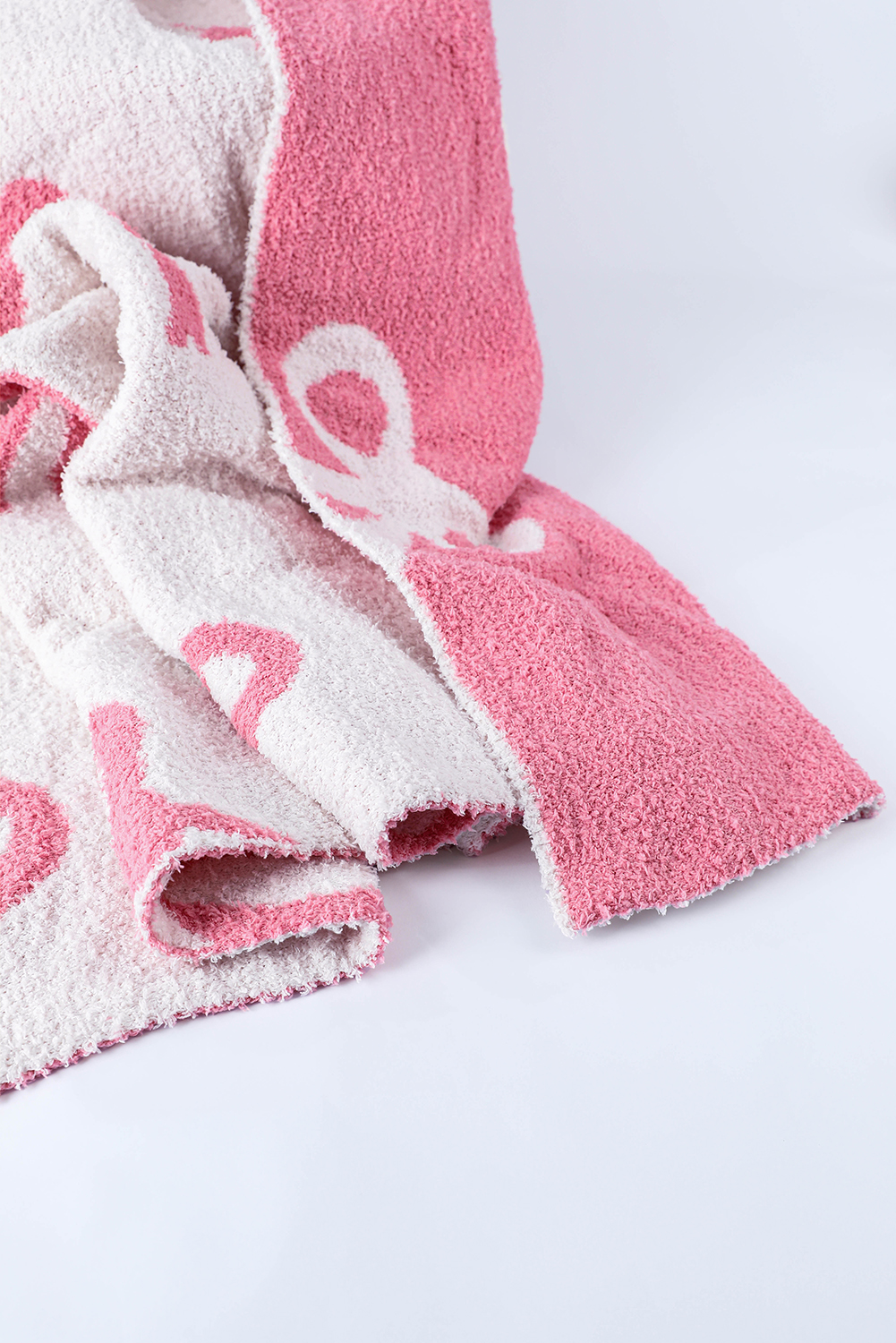 Pink Bow Printed Cozy Soft Throw Blanket - loveforevers