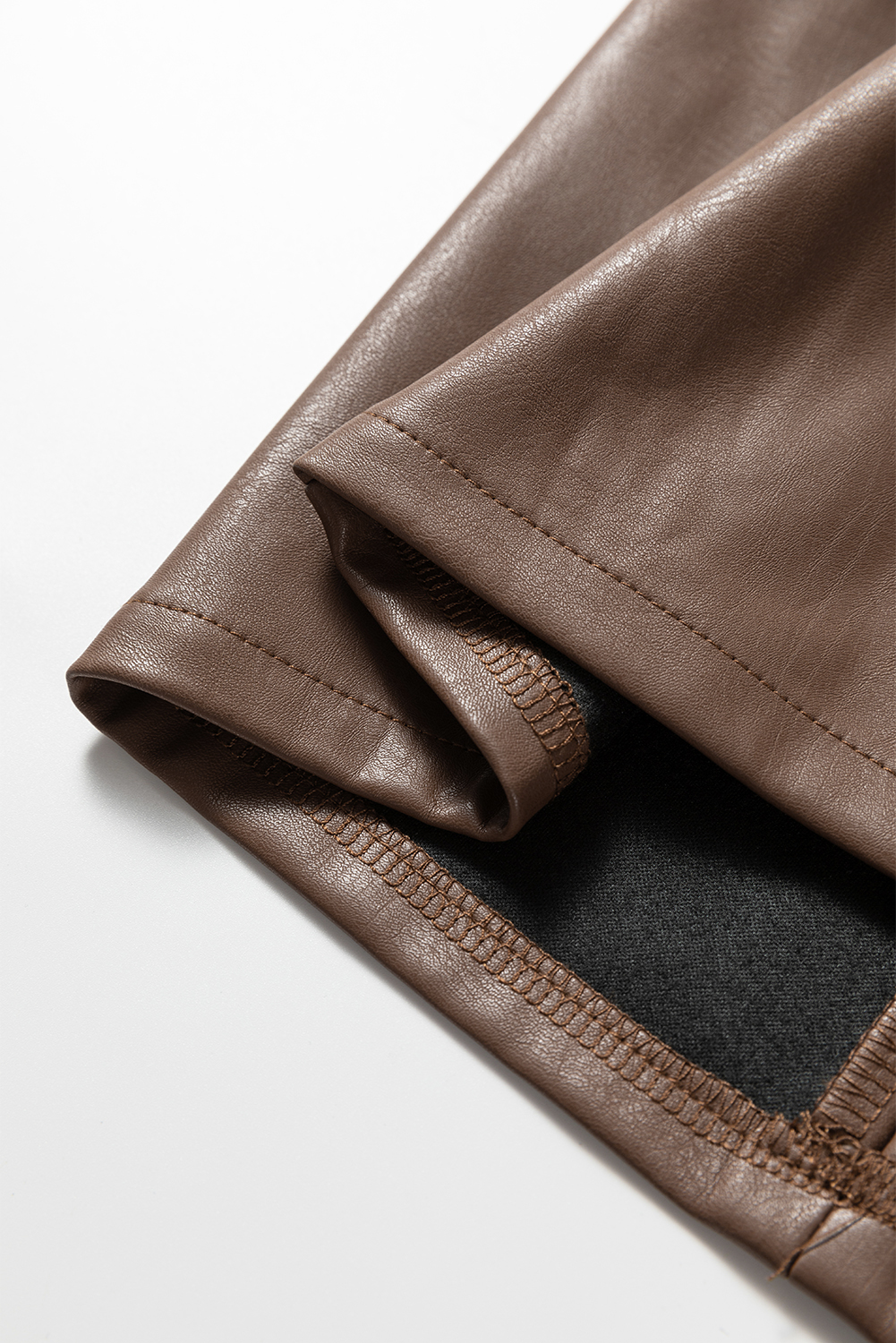Wild Ginger  Vegan Leather Sleeveless Mini Dress - loveforevers