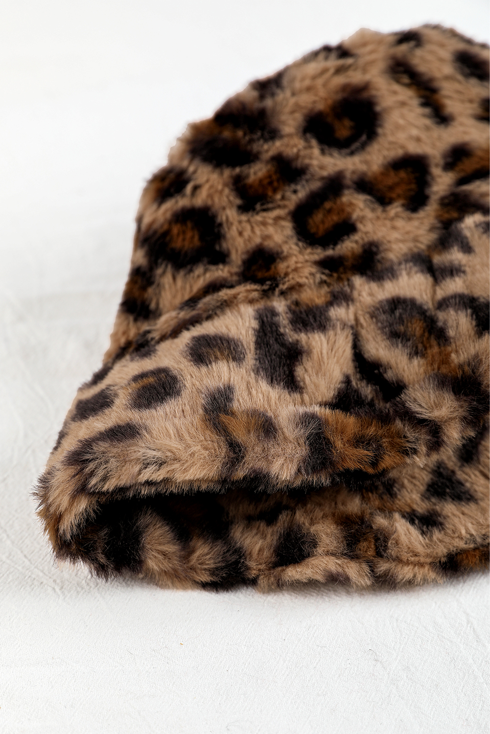 Thai Curry Leopard Plush Wide Brim Winter Fishman Hat - loveforevers