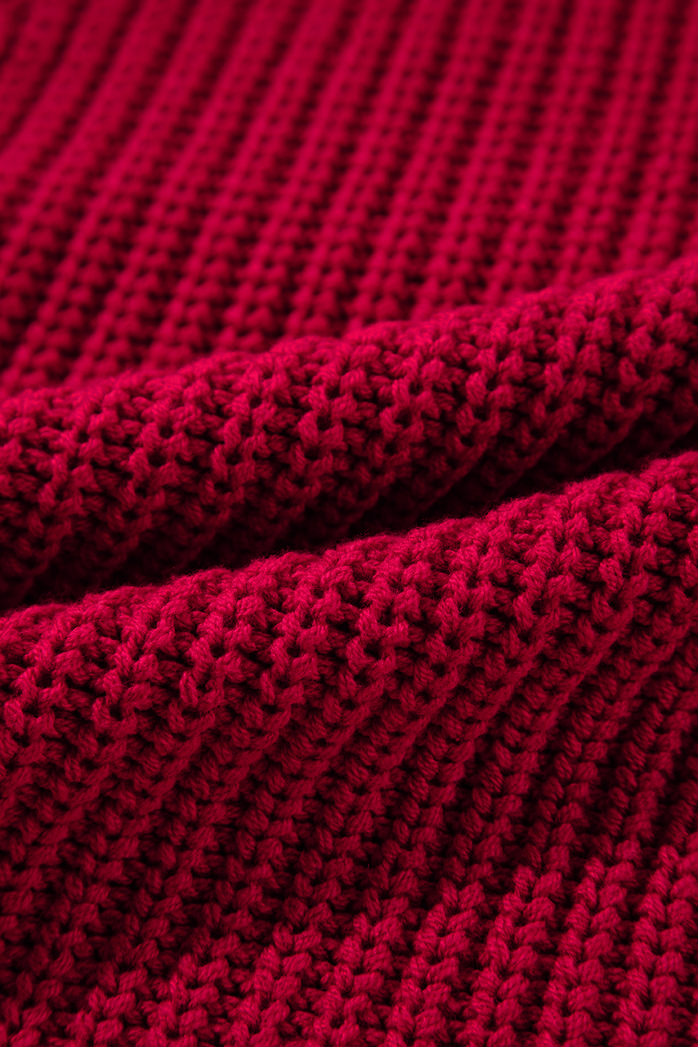 Racing Red Off-the-shoulder Knit Sweater - loveforevers