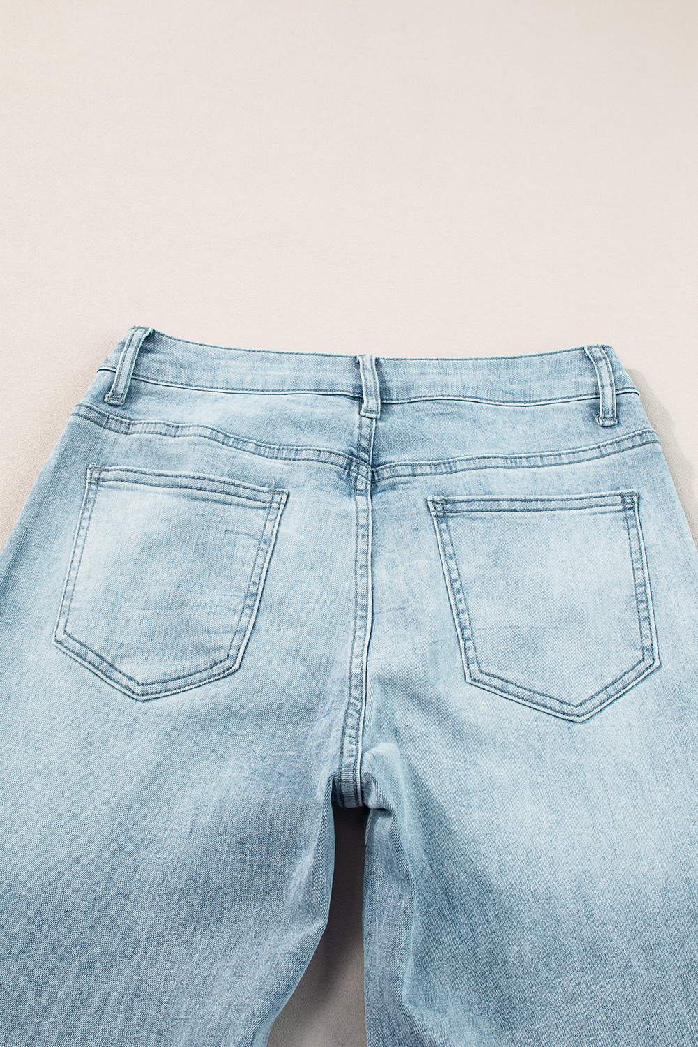 Dusk Blue Acid Wash Extra Wide Leg High Waist Long Jeans - loveforevers