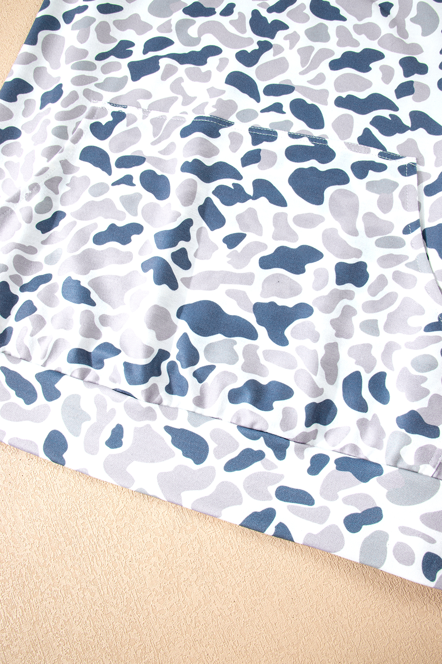 Beige Camo Print Wide Leg Casual Pants - loveforevers