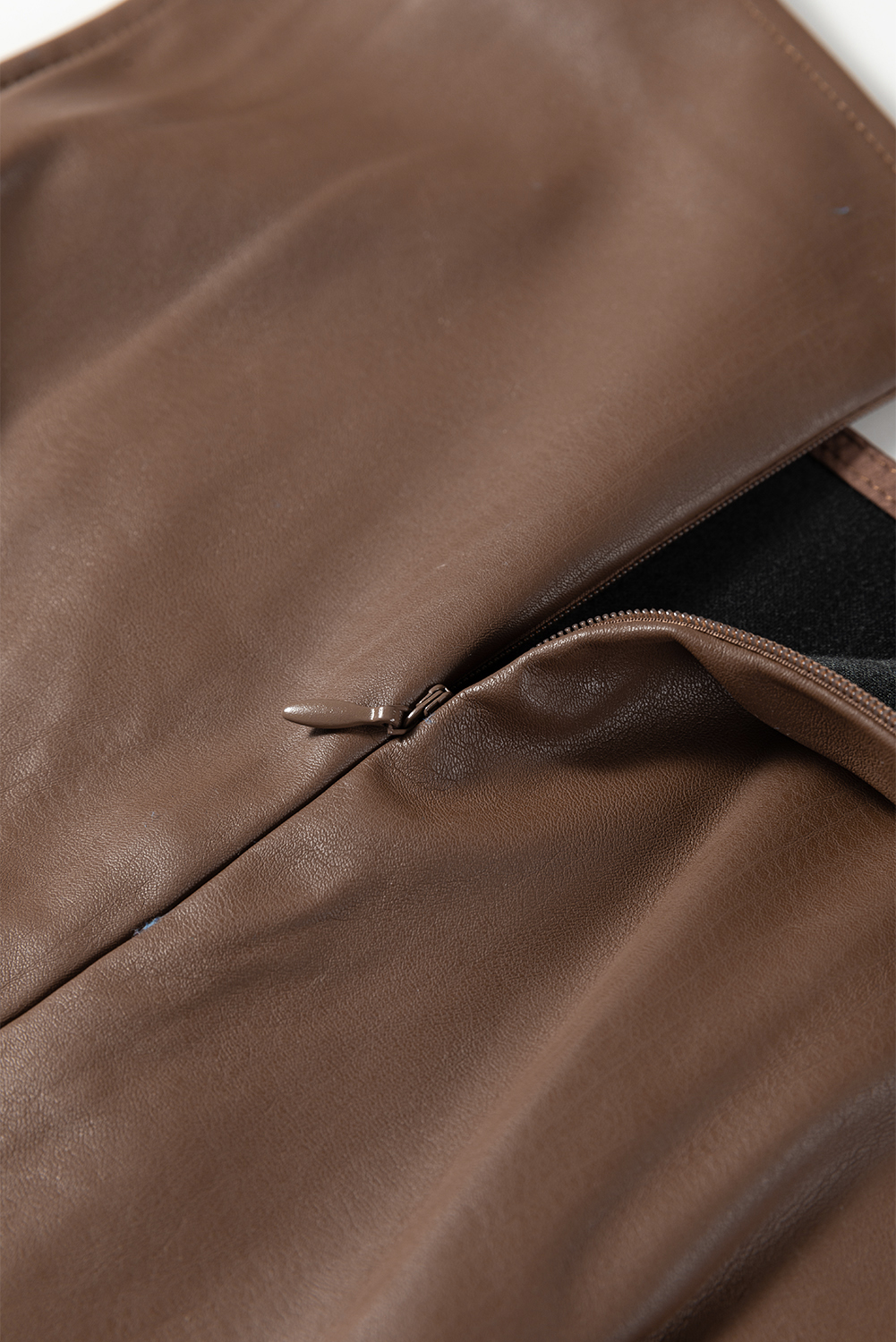 Wild Ginger  Vegan Leather Sleeveless Mini Dress - loveforevers