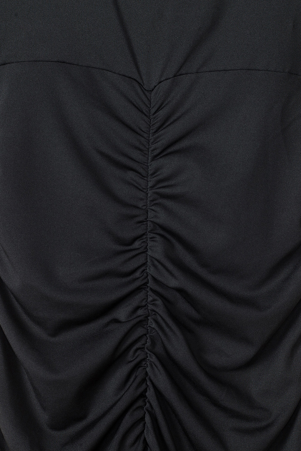 Black Long Sleeves Wrap V Neck Ruched Sheath Midi Dress - loveforevers