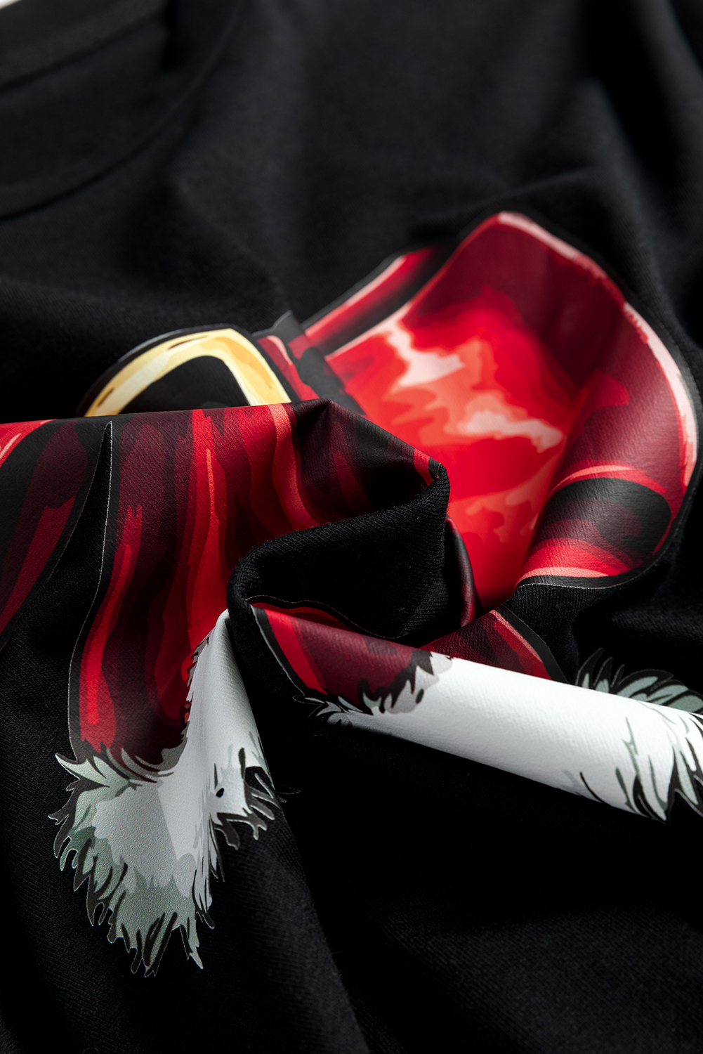 Black Christmas Big Bowknot Graphic Crewneck T Shirt - loveforevers