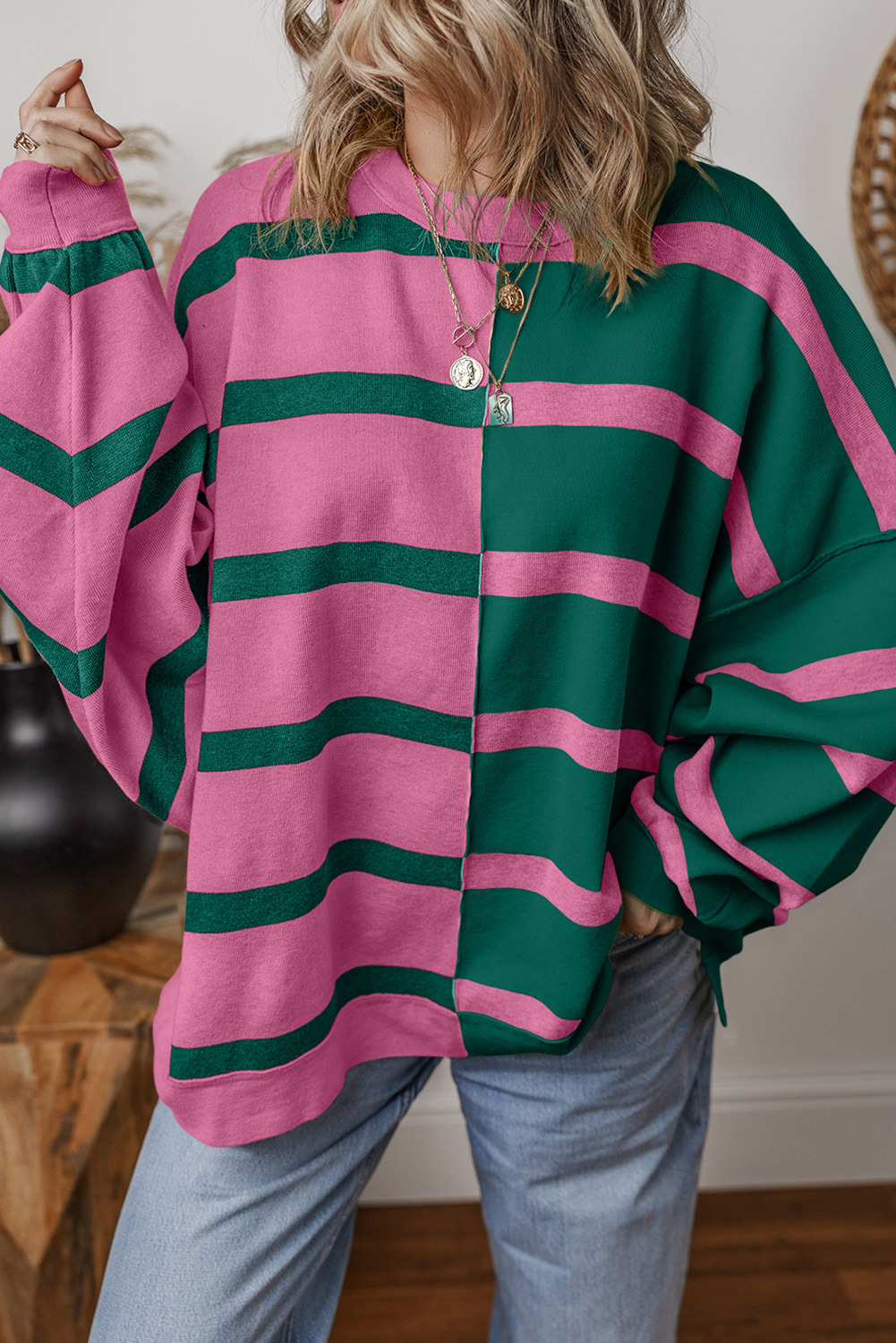 Skobeloff Colorblock Oversized Sweater - loveforevers