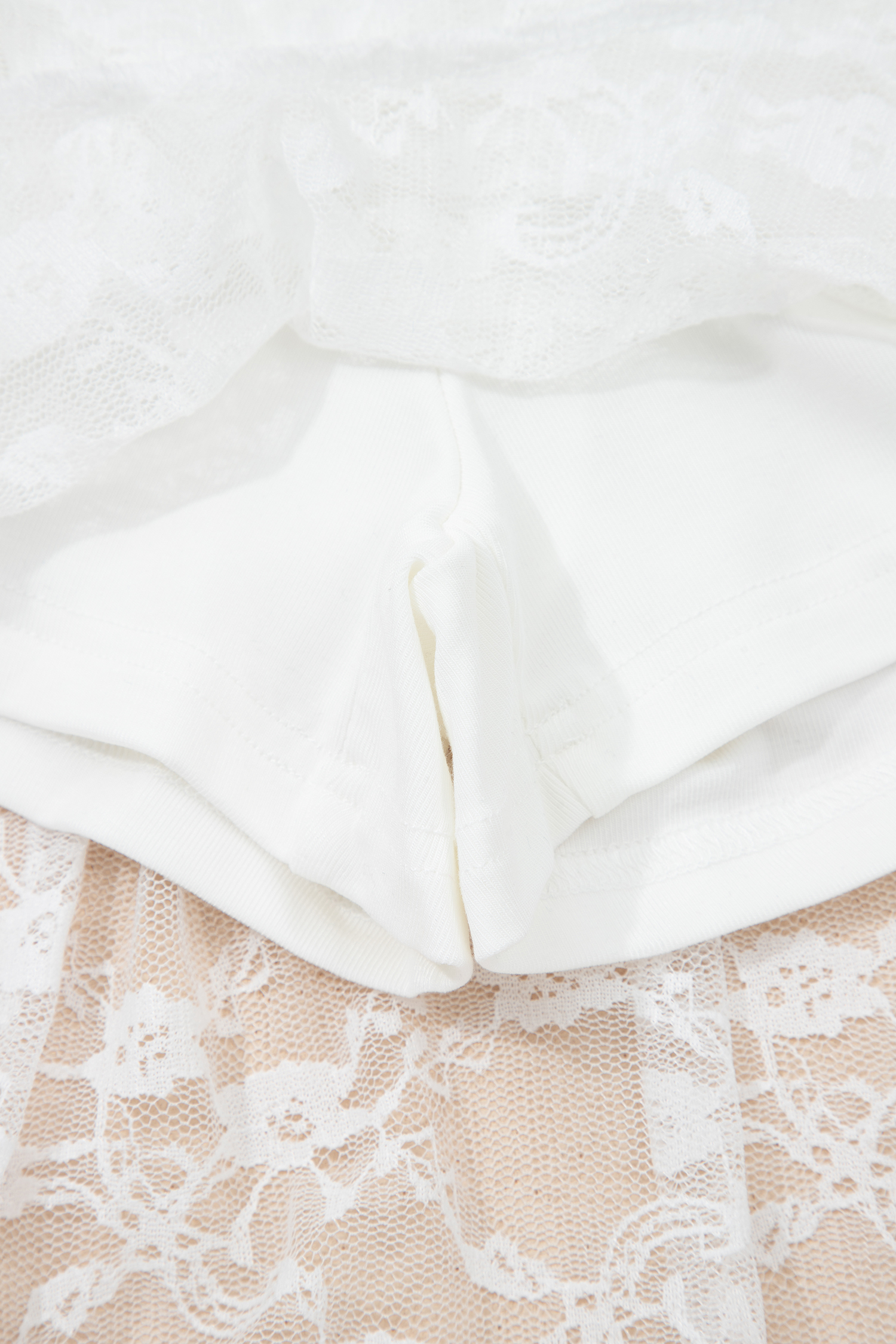 White Sheer Lace Frilly Ruffles High Low Long Skirt - loveforevers