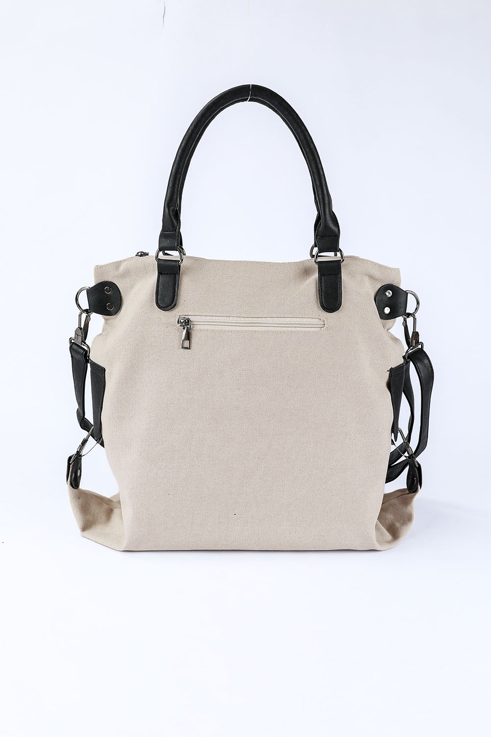 Beige Casual Five-pointed Star Canvas Tote Bag - loveforevers