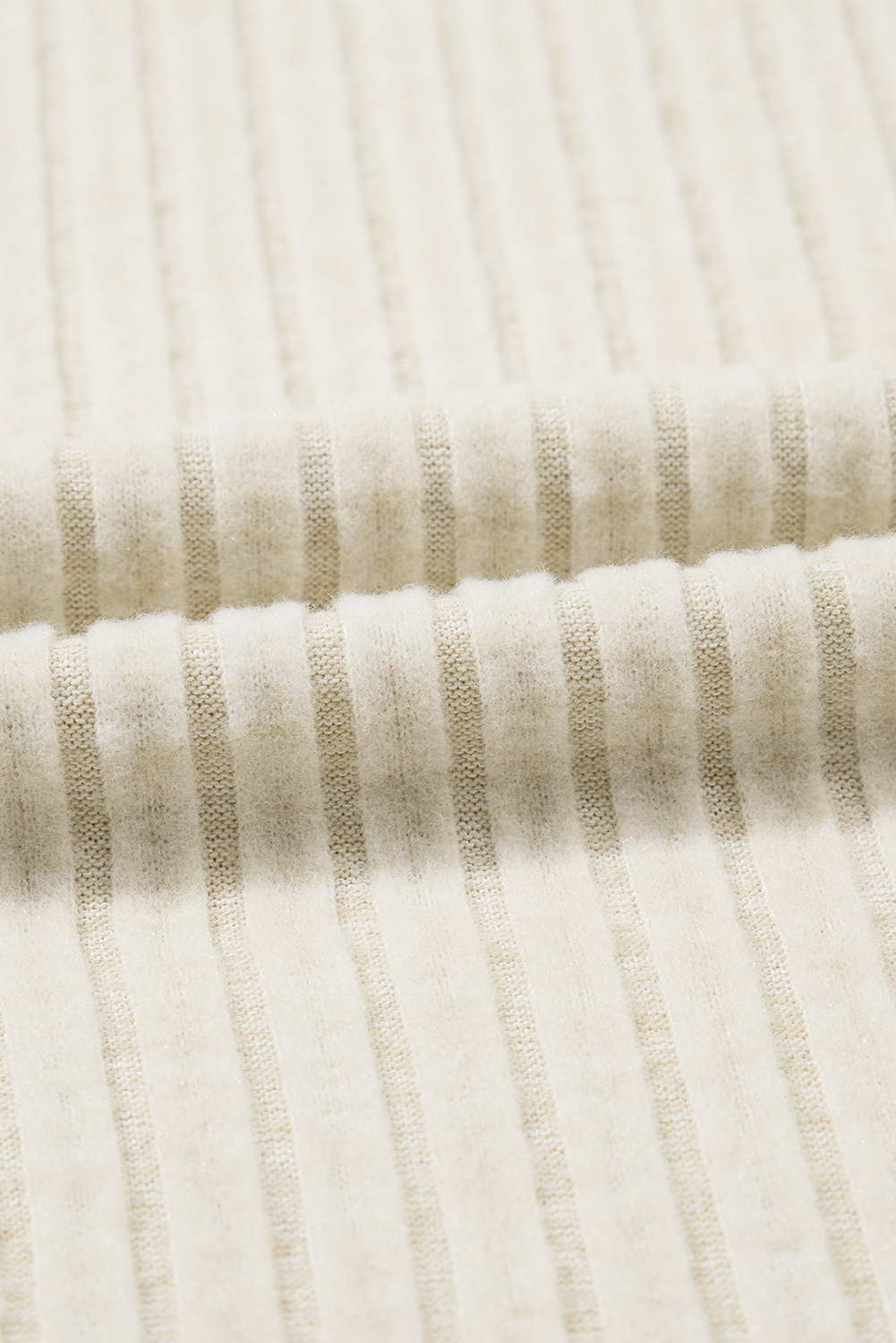 Apricot Ribbed Knit Mock Neck Tank Top - loveforevers